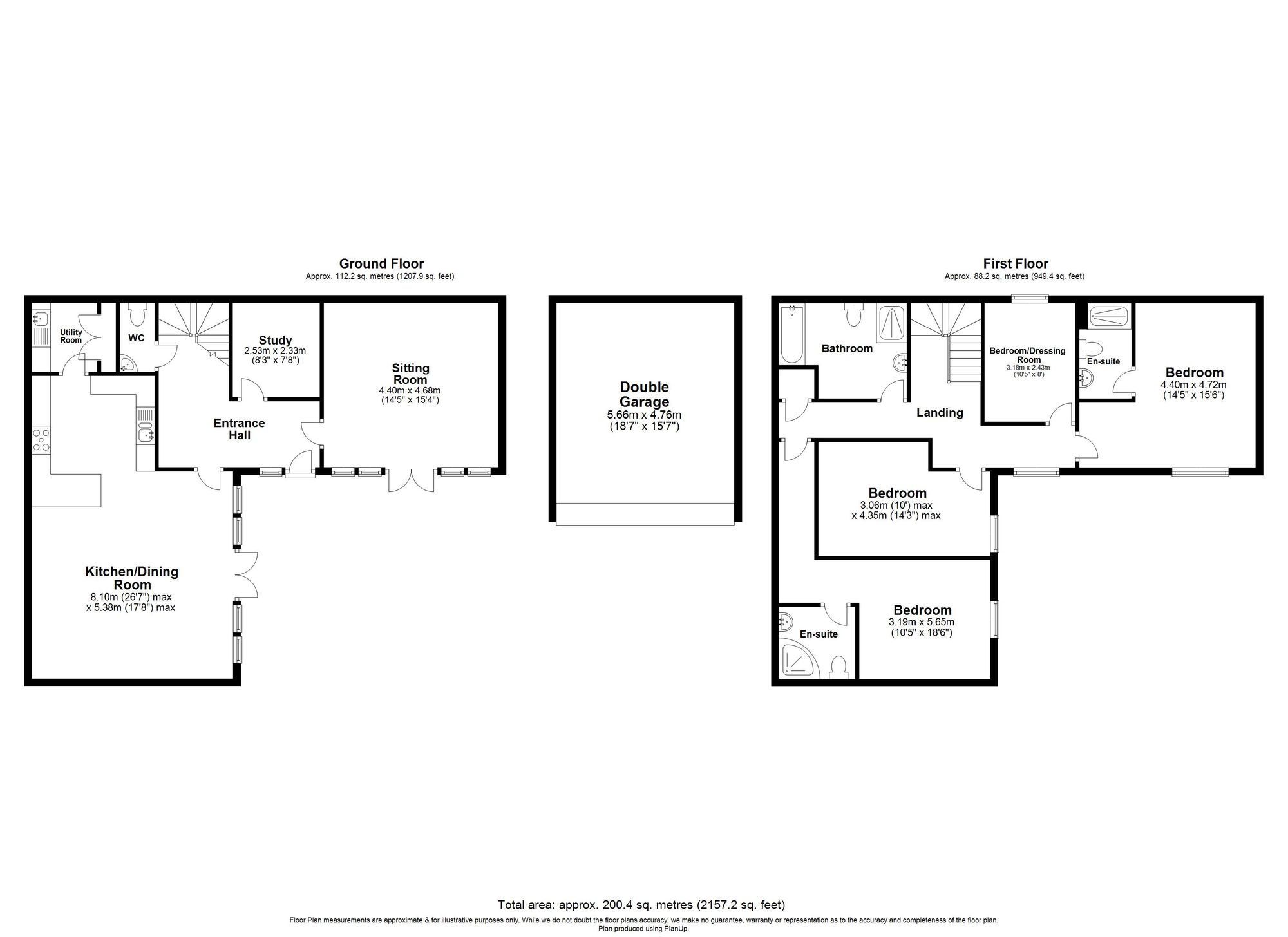 4 Bedroom House For Sale - High Street, Arlesey, SG15 Floor Plan