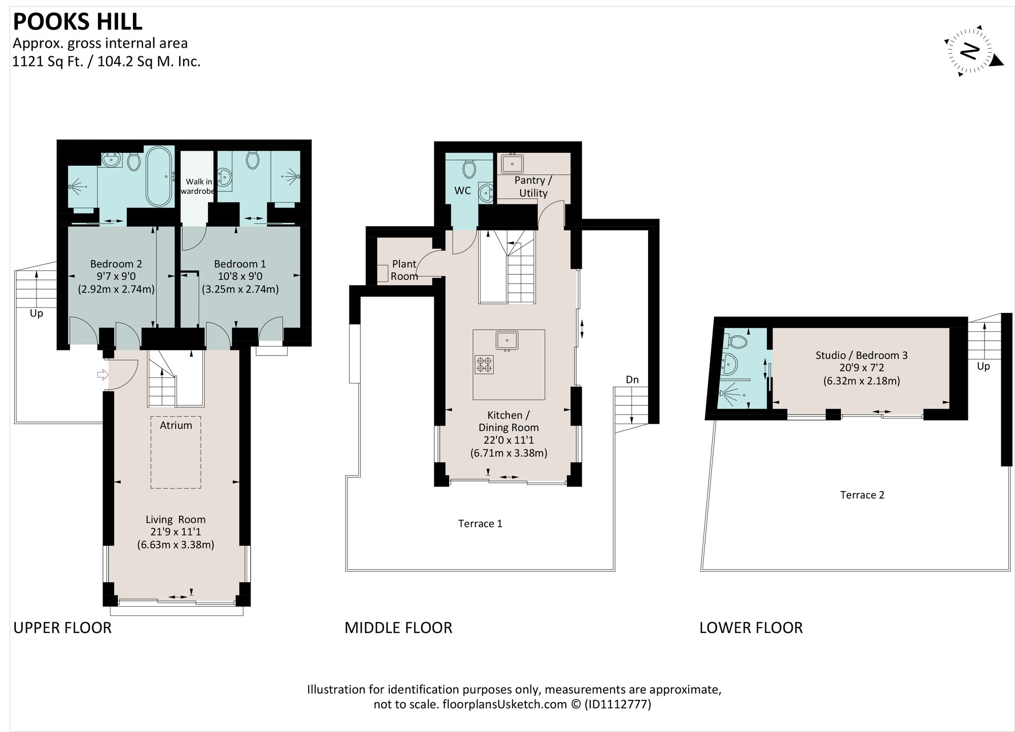 Pooks Hill, Above Town, Dartmouth floorplan