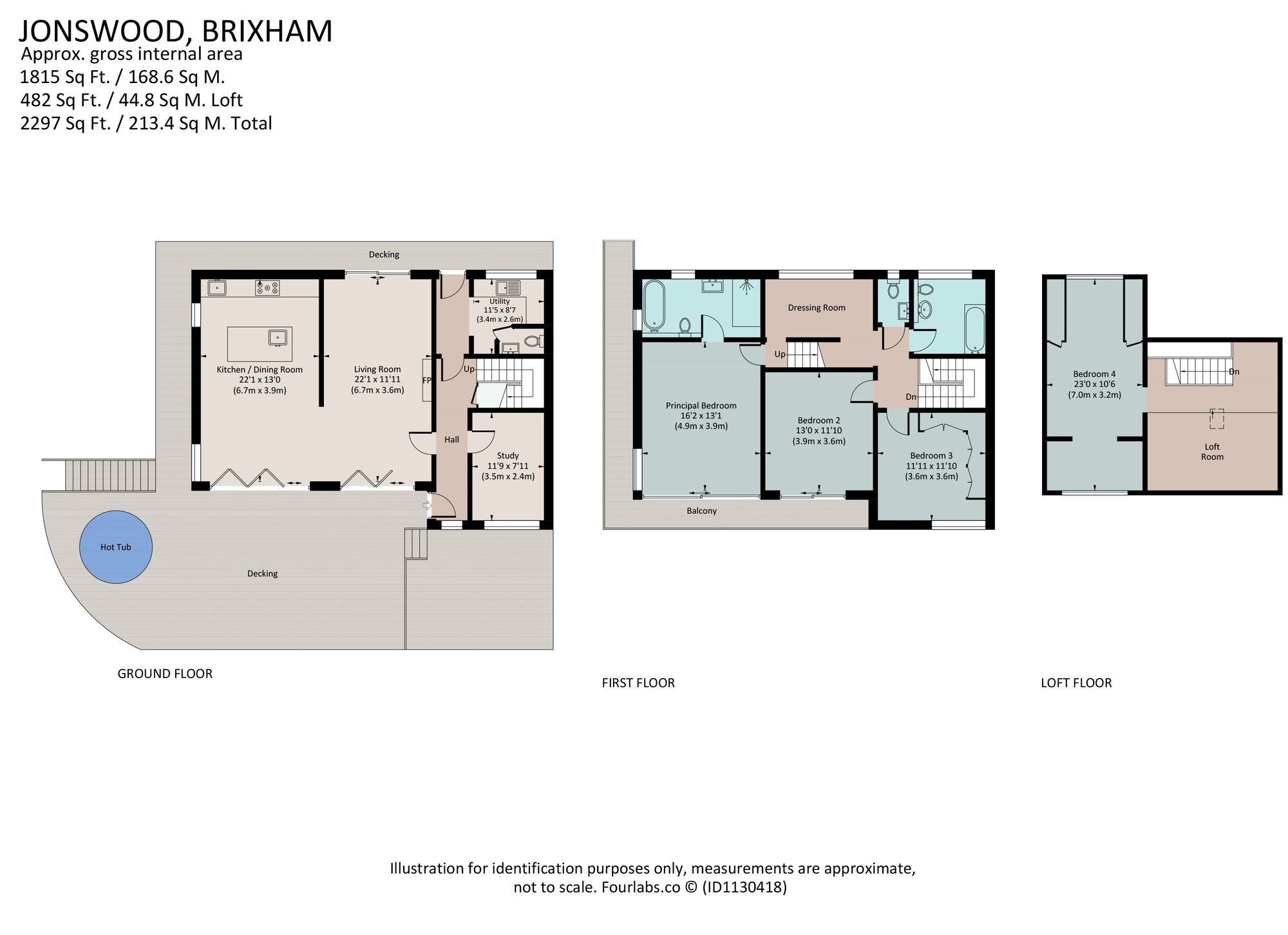 Jonswood, Kingswear, Dartmouth floorplan