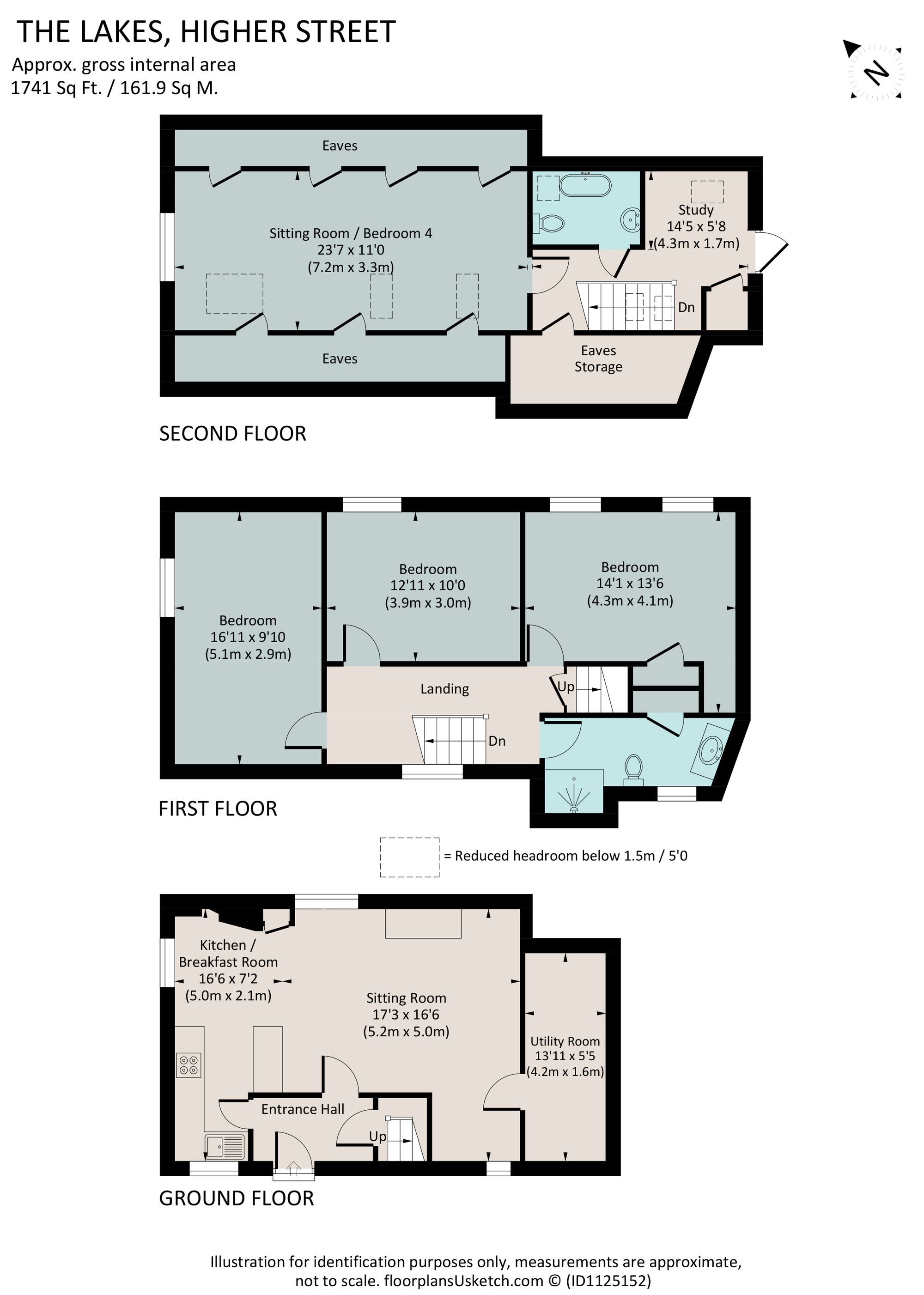 The Lakes, Higher Street, Kingswear floorplan