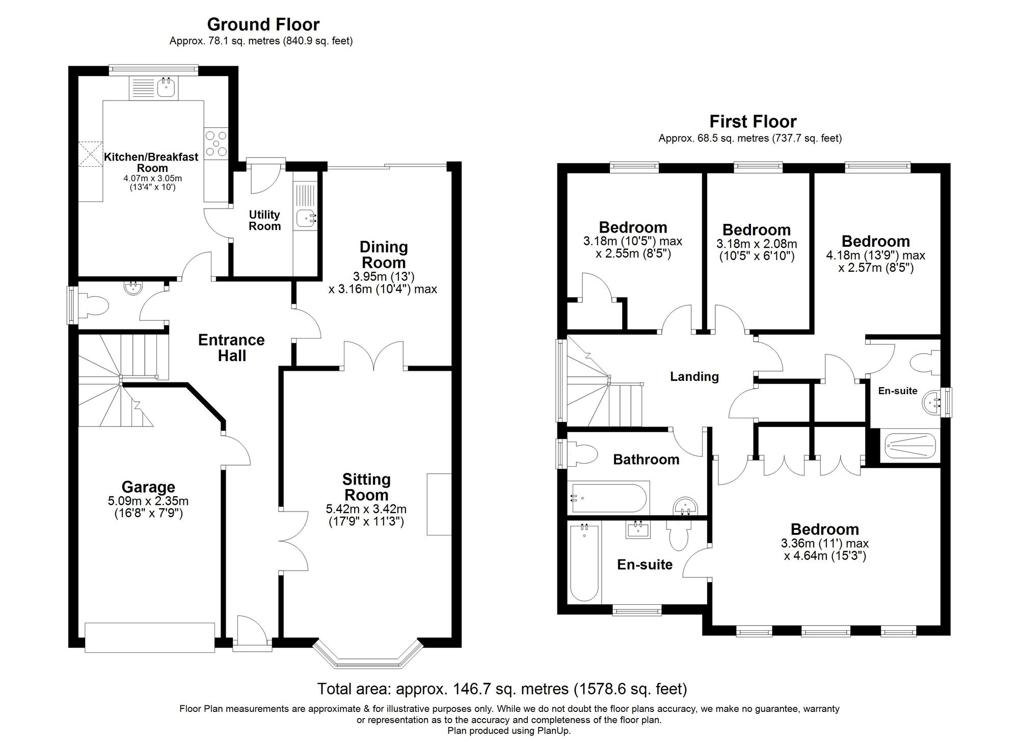 4 Bedroom House For Sale - Talbot Street, Hitchin, SG5 Floor Plan