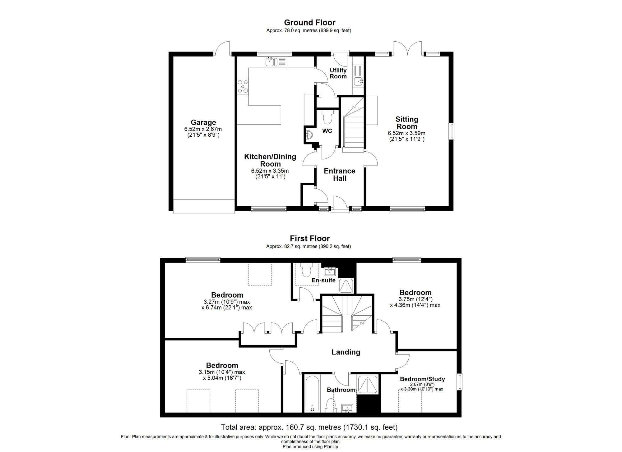 4 Bedroom House For Sale - Middlefield Lane, Henlow, SG16 Floor Plan