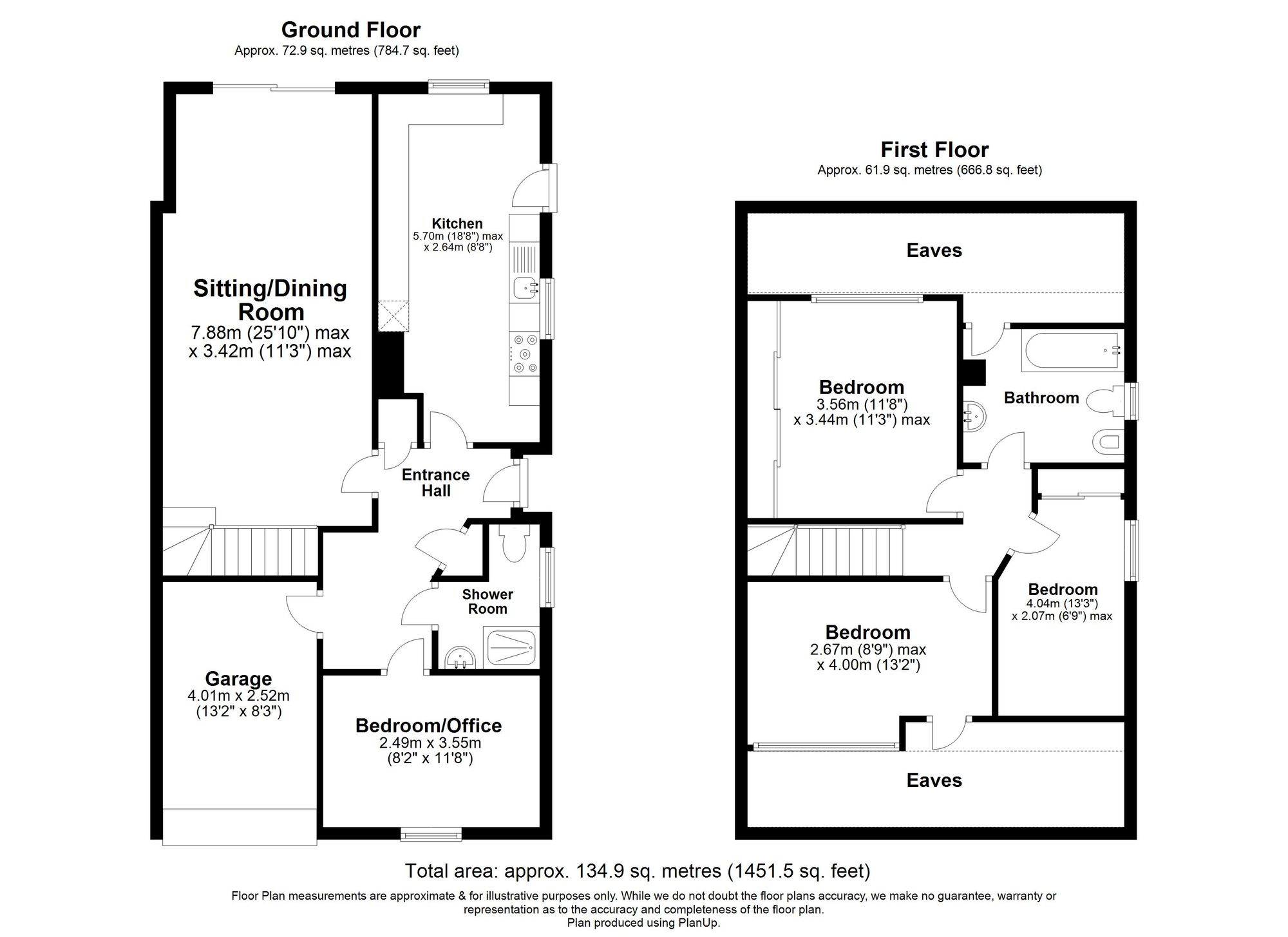 4 Bedroom  For Sale - Trent Close, Stevenage, SG1 Floor Plan