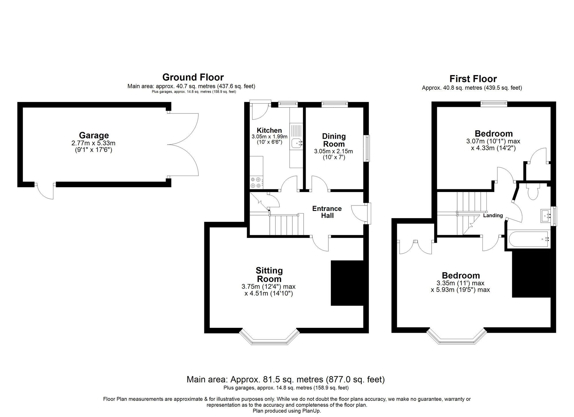 2 Bedroom  For Sale - School Lane, Offley, SG5 Floor Plan