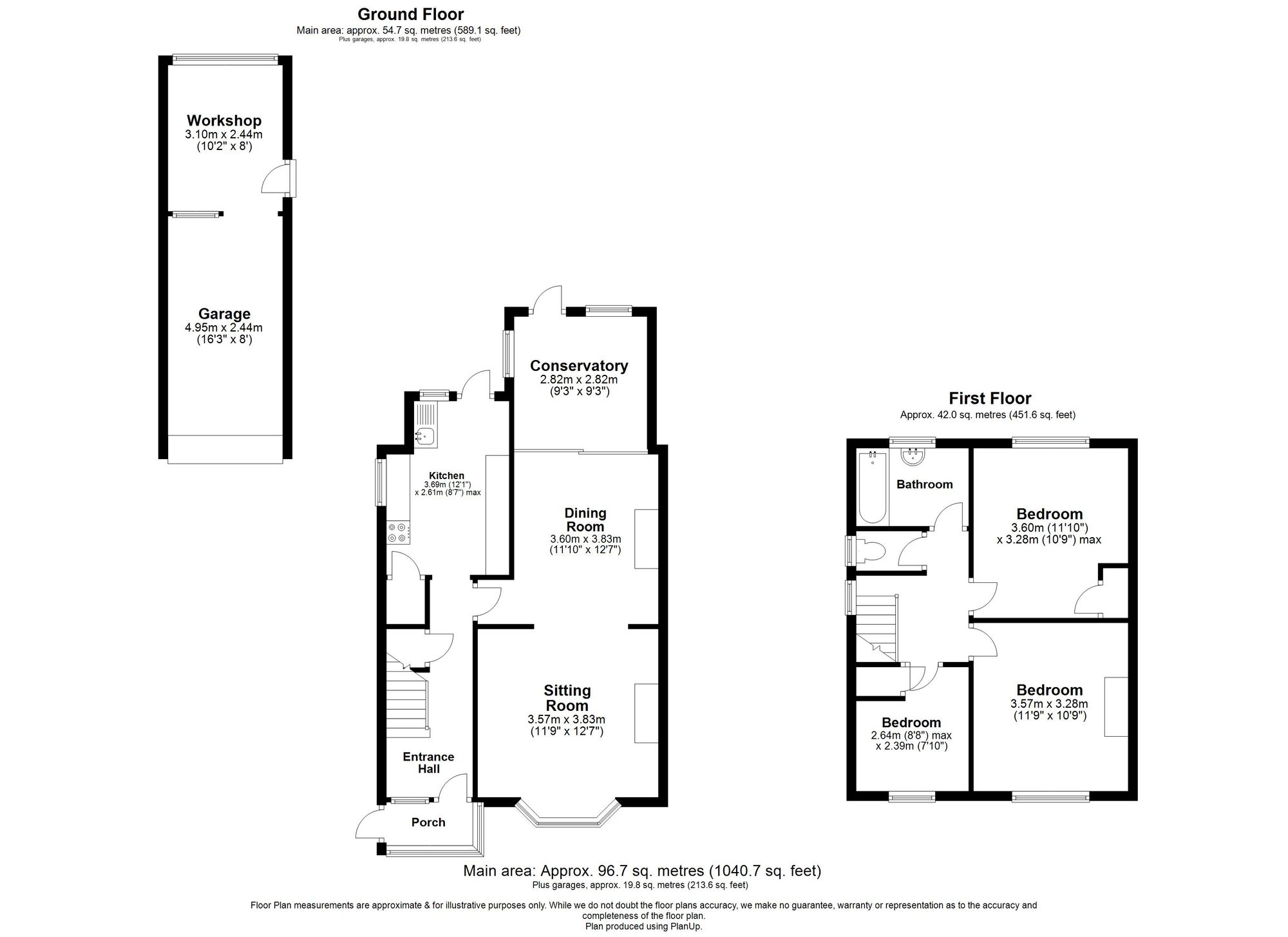 3 Bedroom House For Sale - Wymondley Road, Hitchin, SG4 Floor Plan