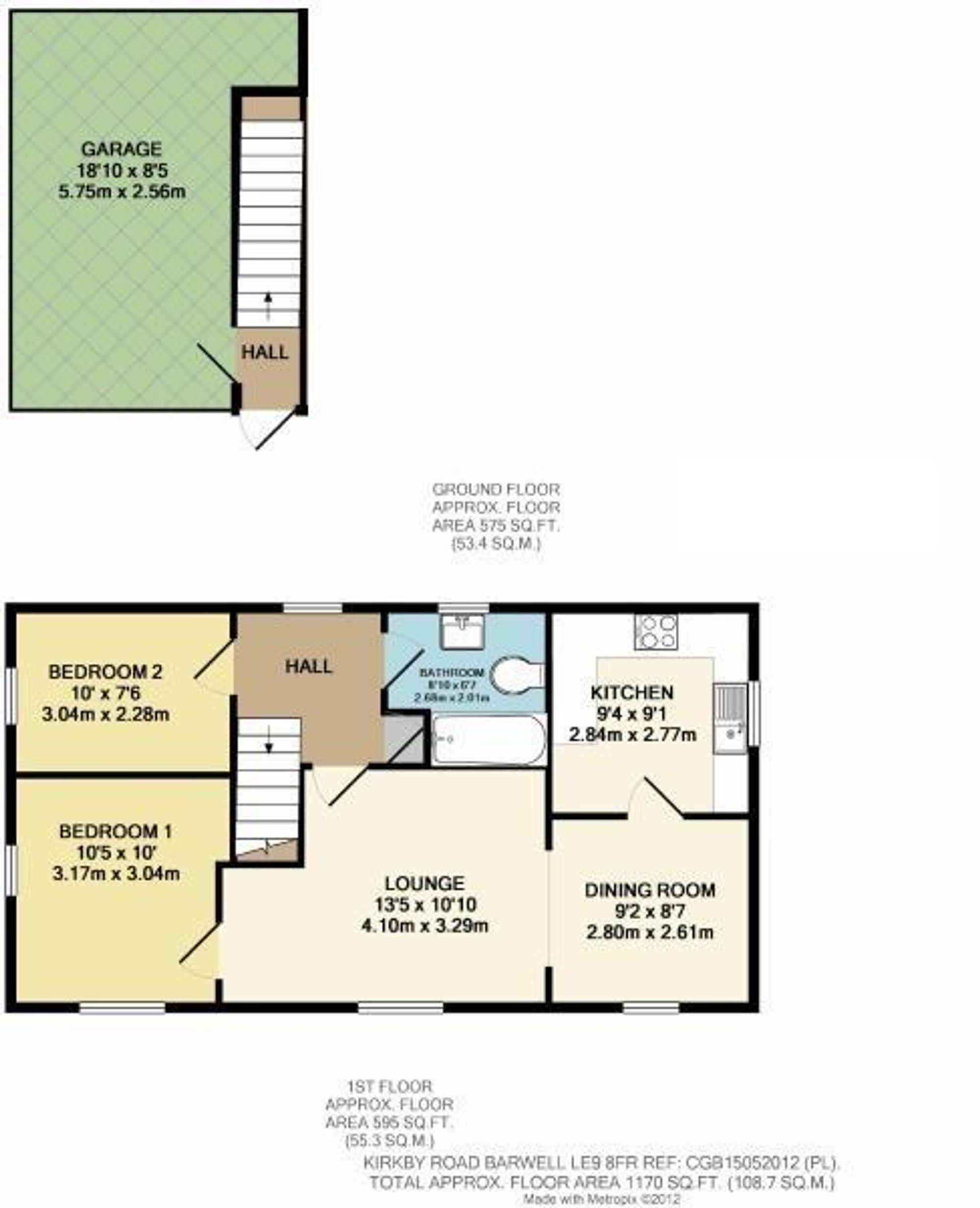 Kirkby Road, Barwell, LE9 Floorplan