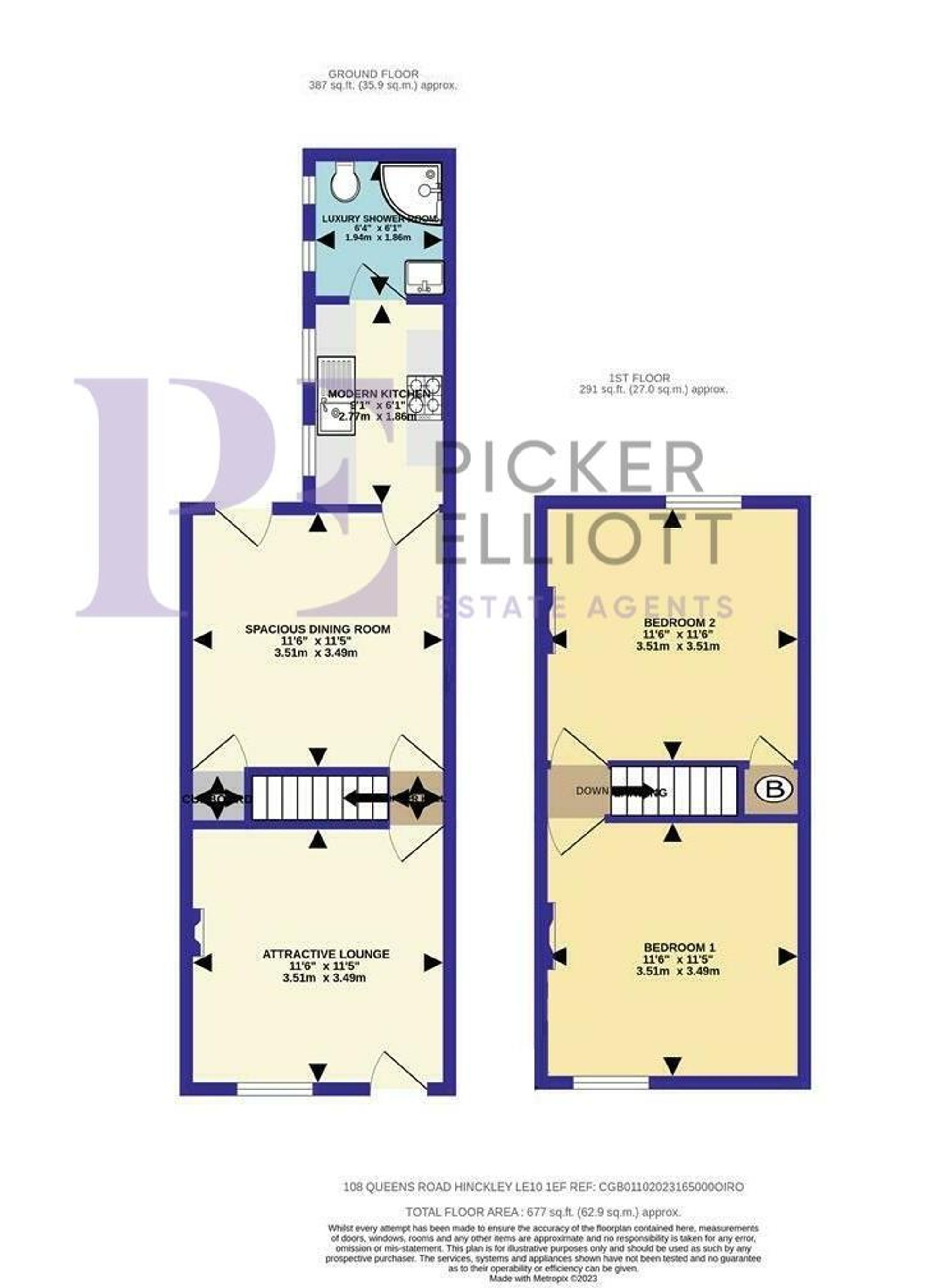 Queens Road, Hinckley, LE10 Floorplan