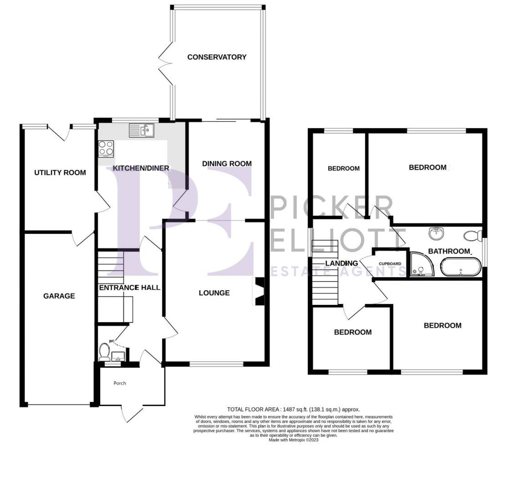Kingston Drive, Hinckley, LE10 Floorplan