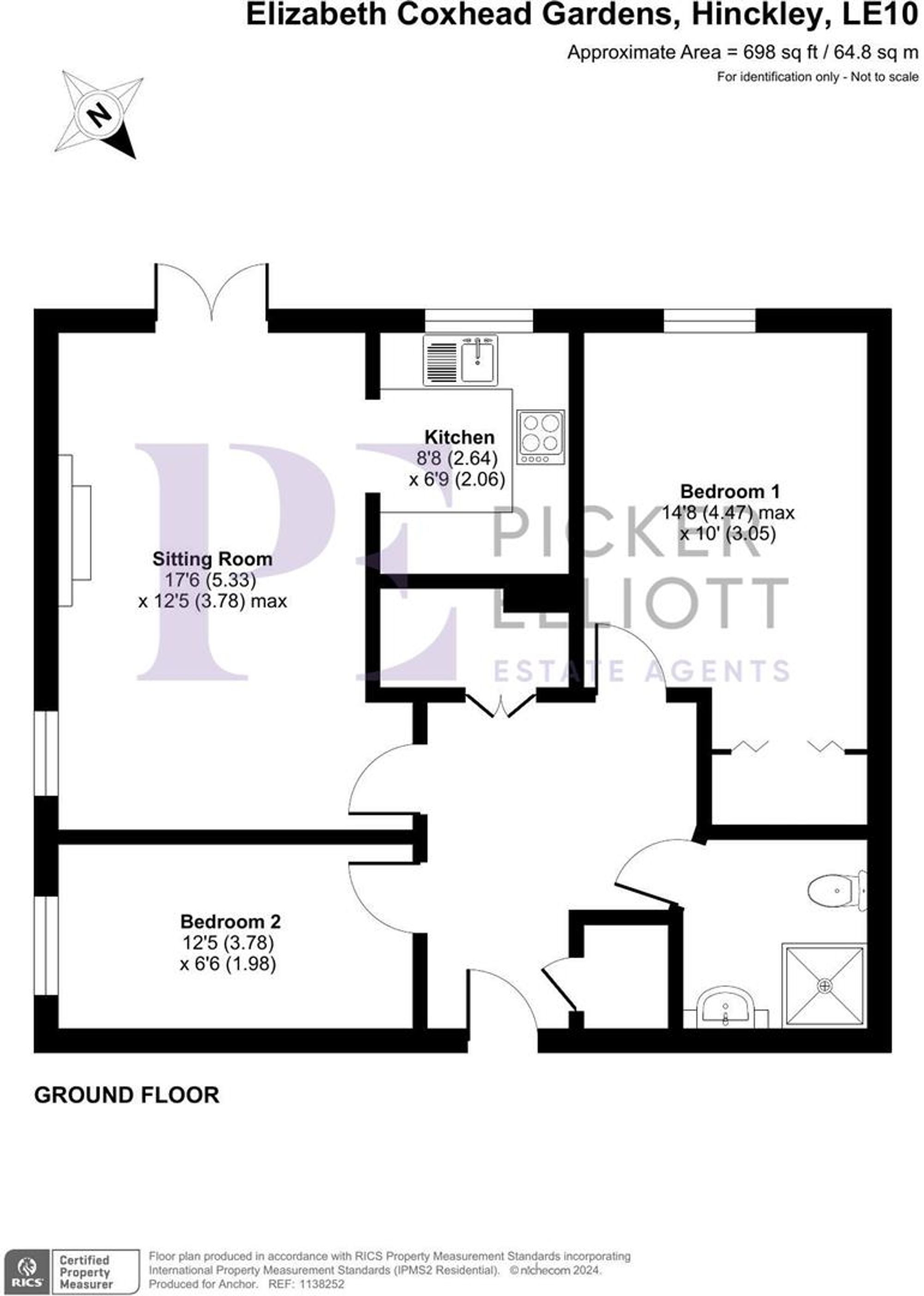 Elizabeth Coxhead Gardens, Hinckley, LE10 Floorplan