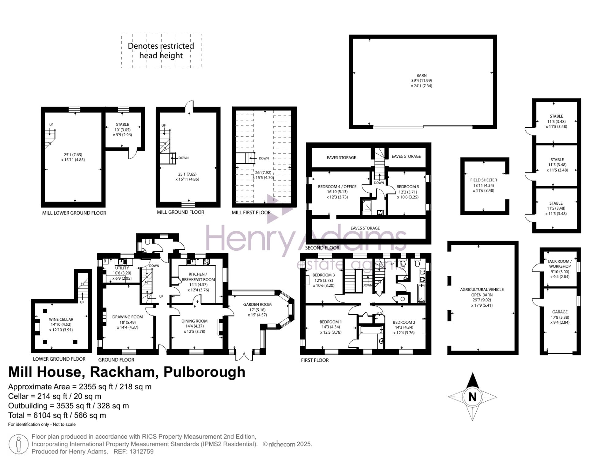Rackham, Pulborough, RH20 Floor Plans