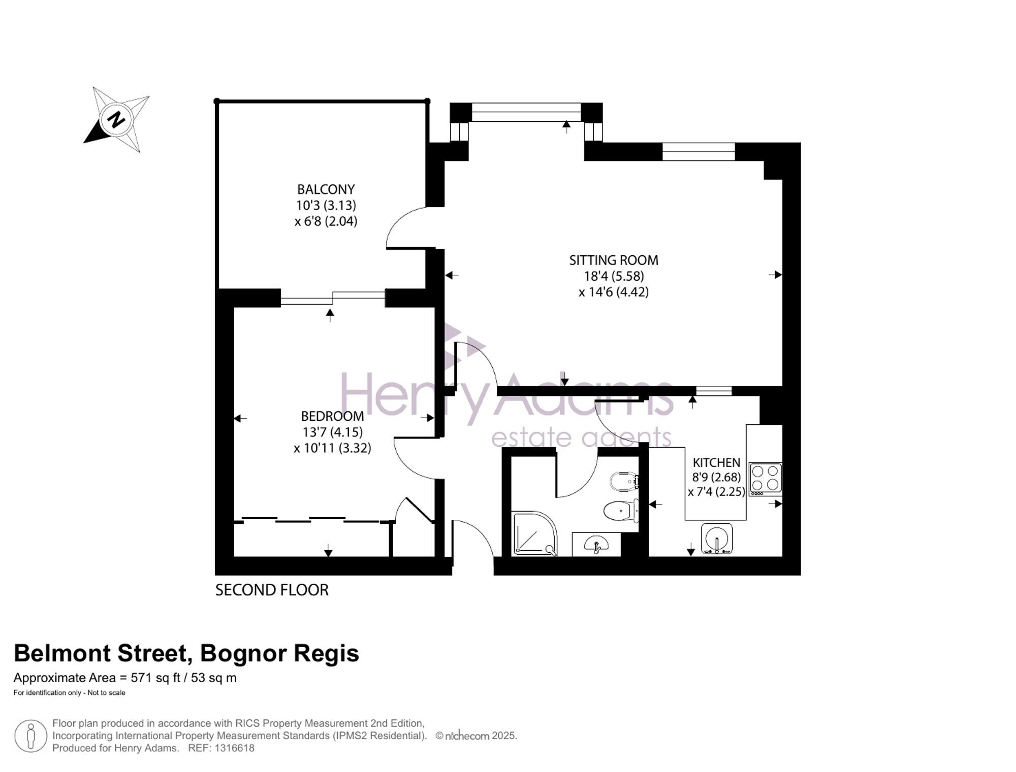 Belmont Street, Mountbatten Court Belmont Street, PO21 floorplan