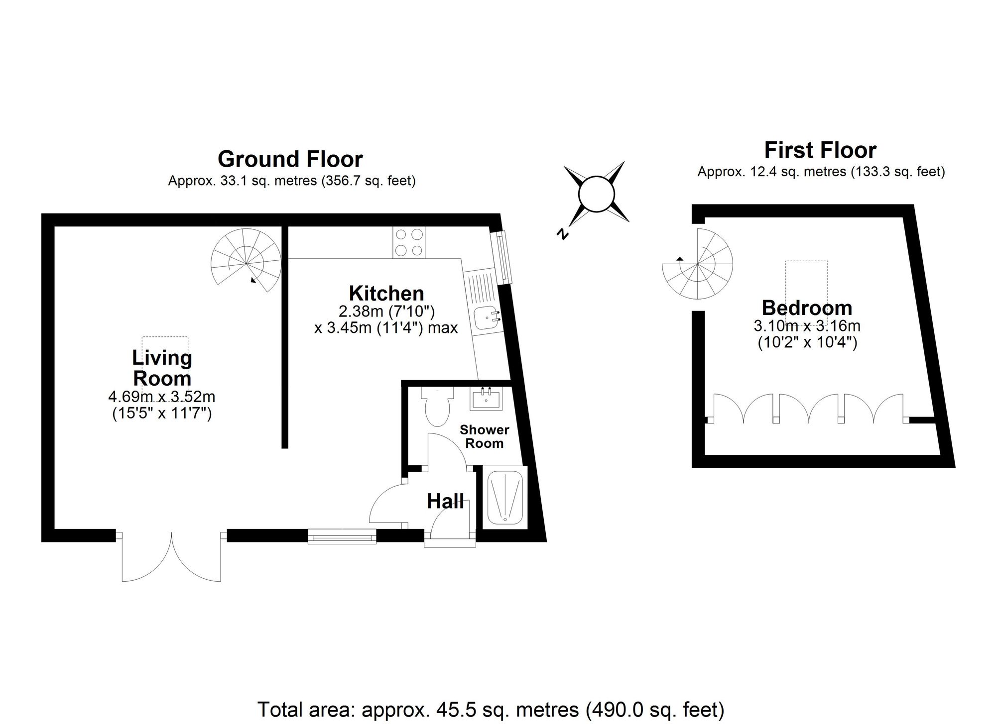 1 Bedroom House For Sale - Bridge Street, Hitchin, SG5 Floor Plan