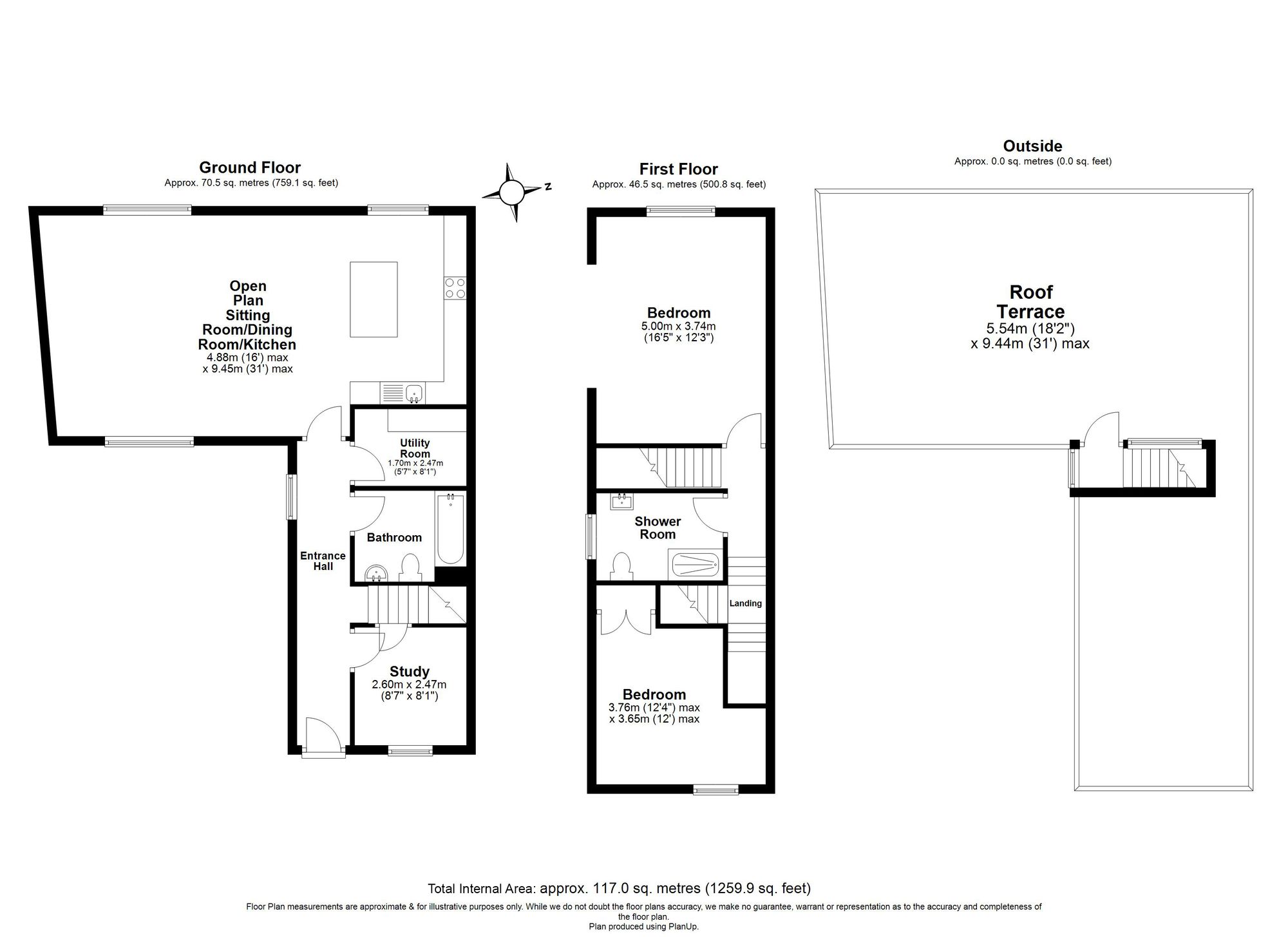 3 Bedroom Apartment For Sale - Queen Street, Hitchin, SG4 Floor Plan