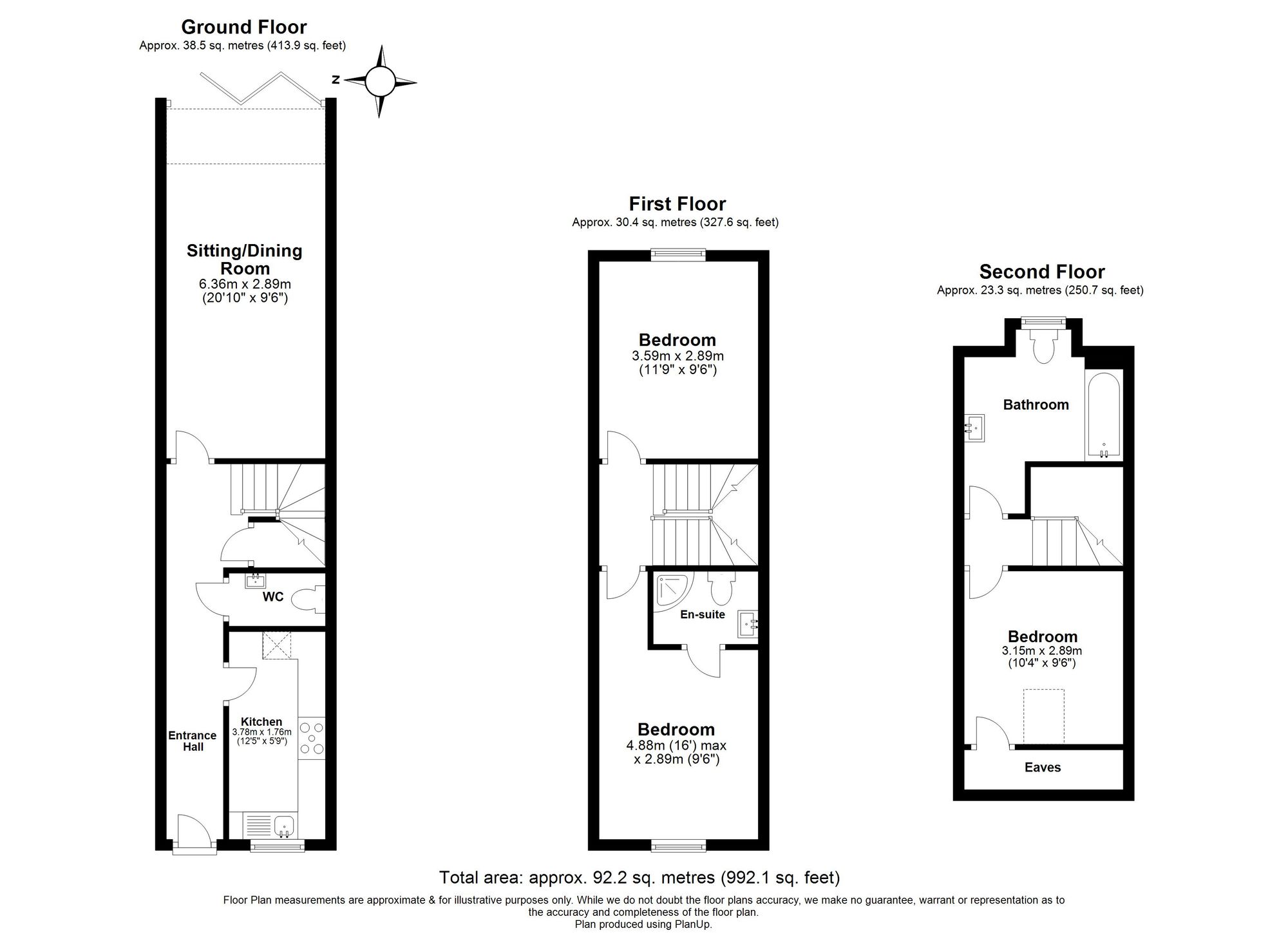 3 Bedroom House For Sale - Water Lane, Hitchin, SG5 Floor Plan