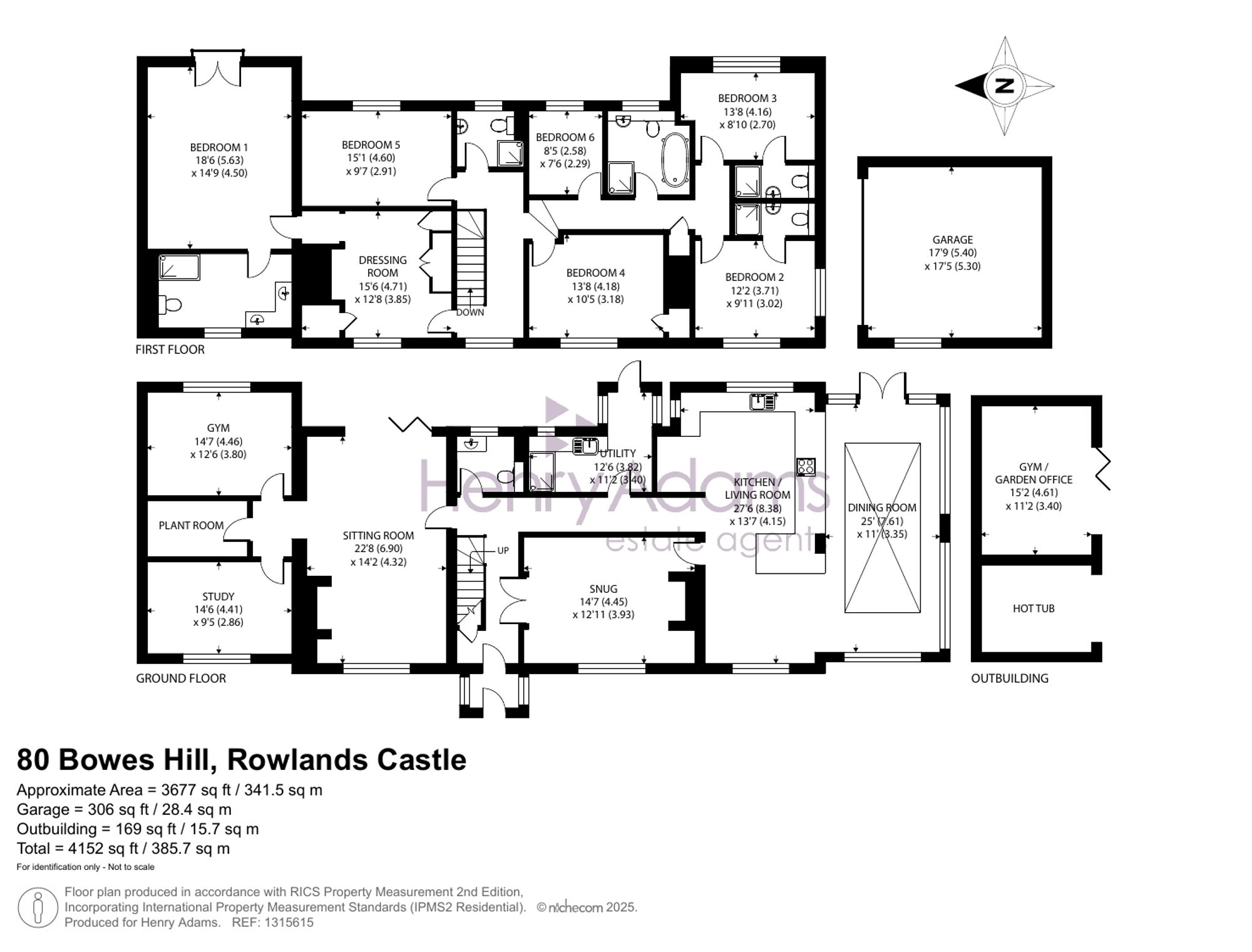 Bowes Hill, Rowland's Castle, PO9 Floor Plans