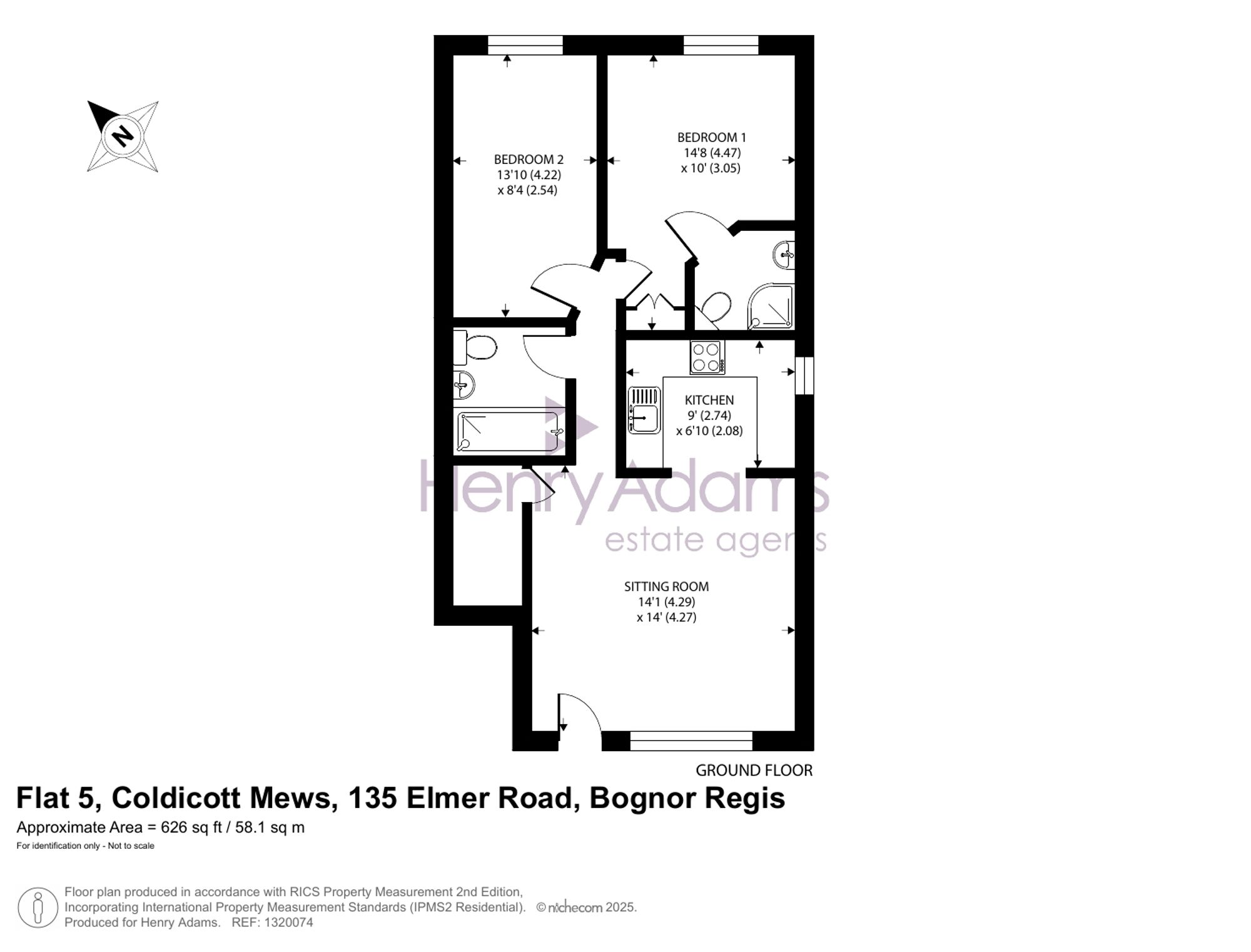 Elmer Road, Coldicott Mews, PO22 floorplan
