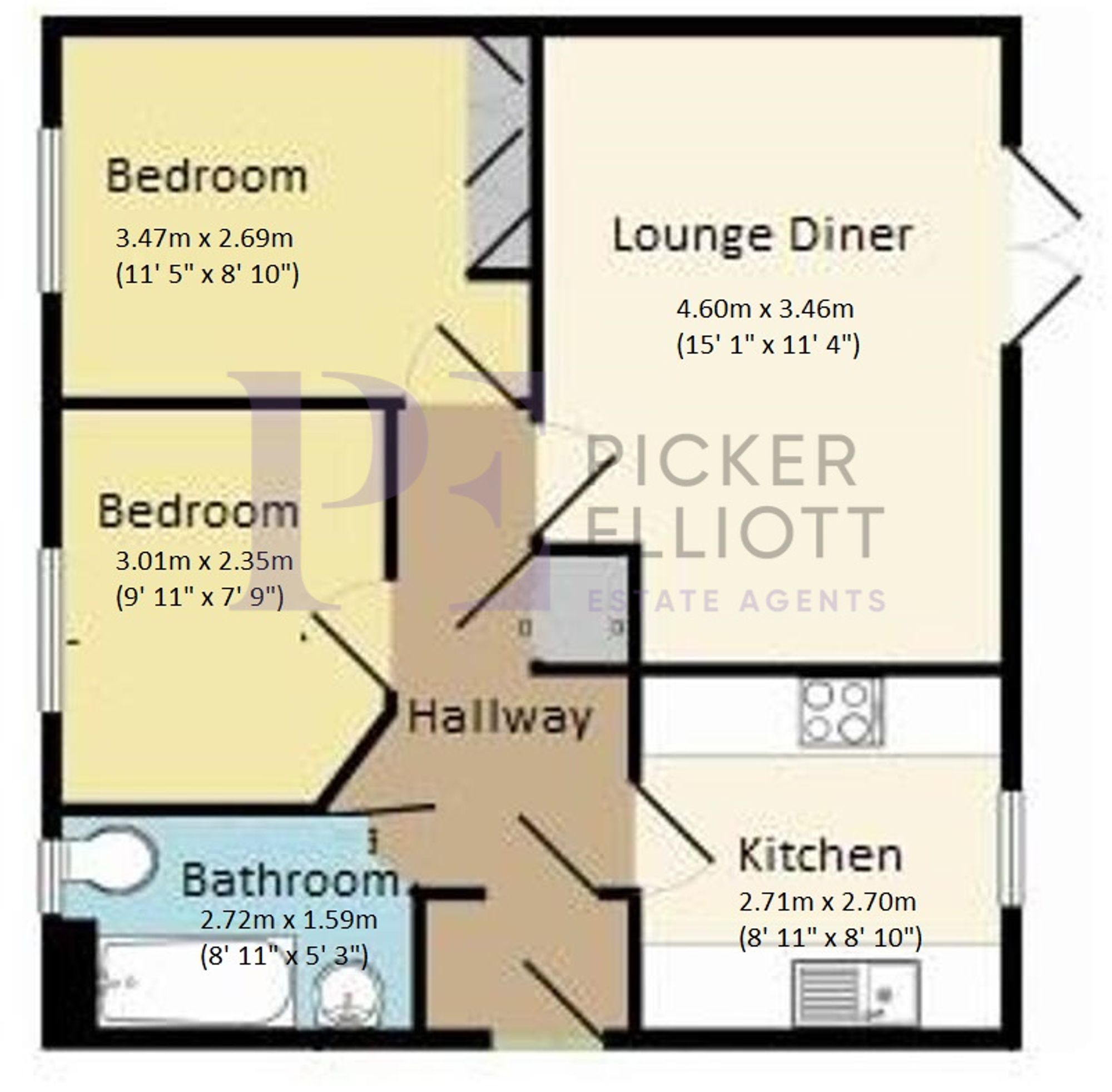 Whitworth Avenue, Hinckley, LE10 Floorplan