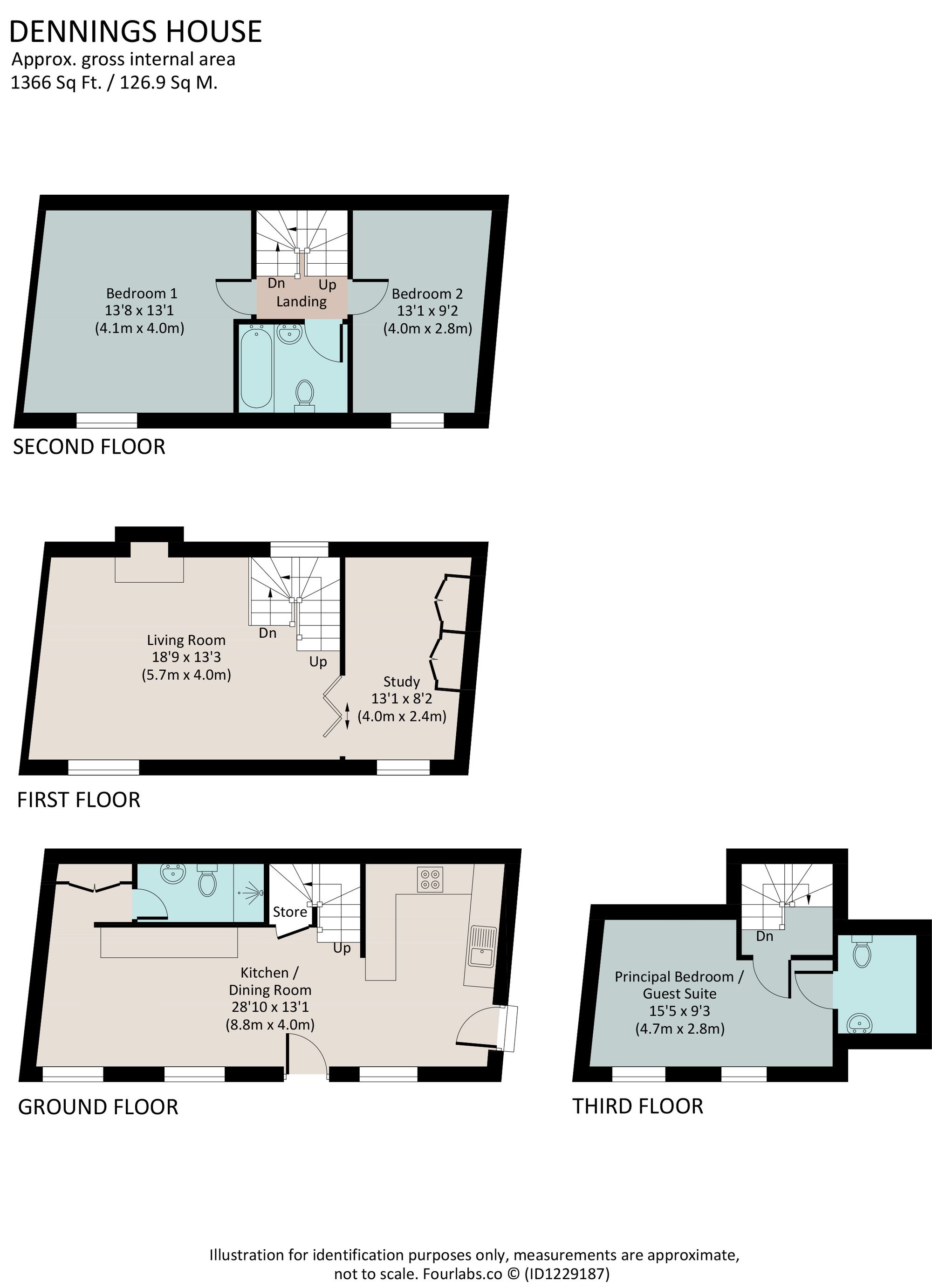 Dennings House, Mayors Avenue, Dartmouth floorplan
