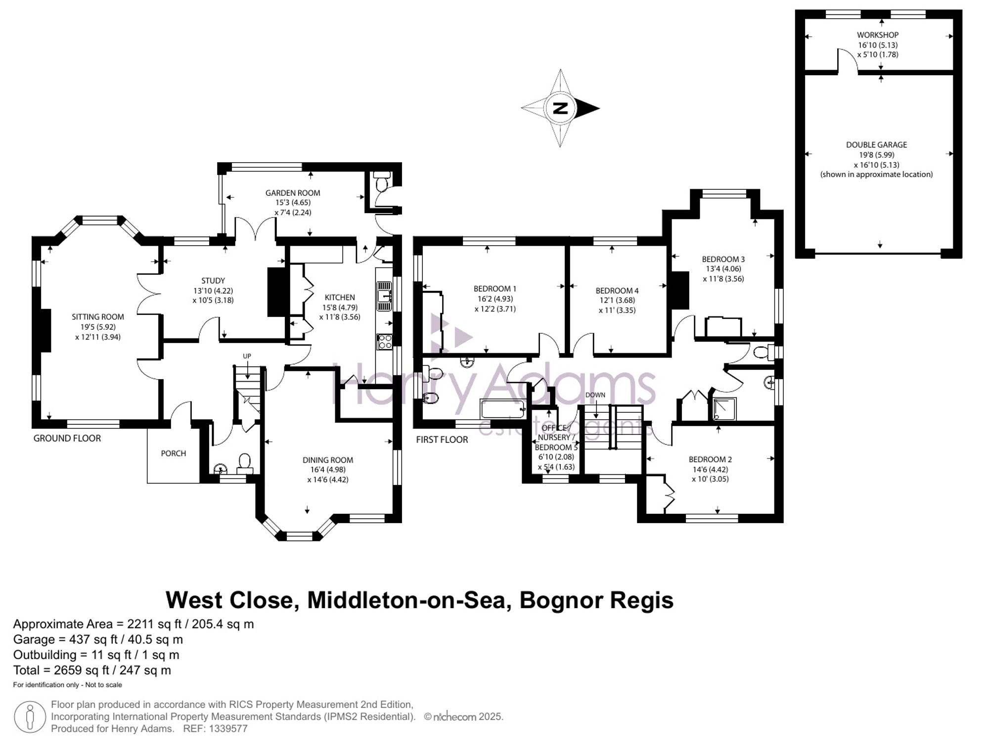 19 West Close, Middleton-On-Sea, PO22 floorplan