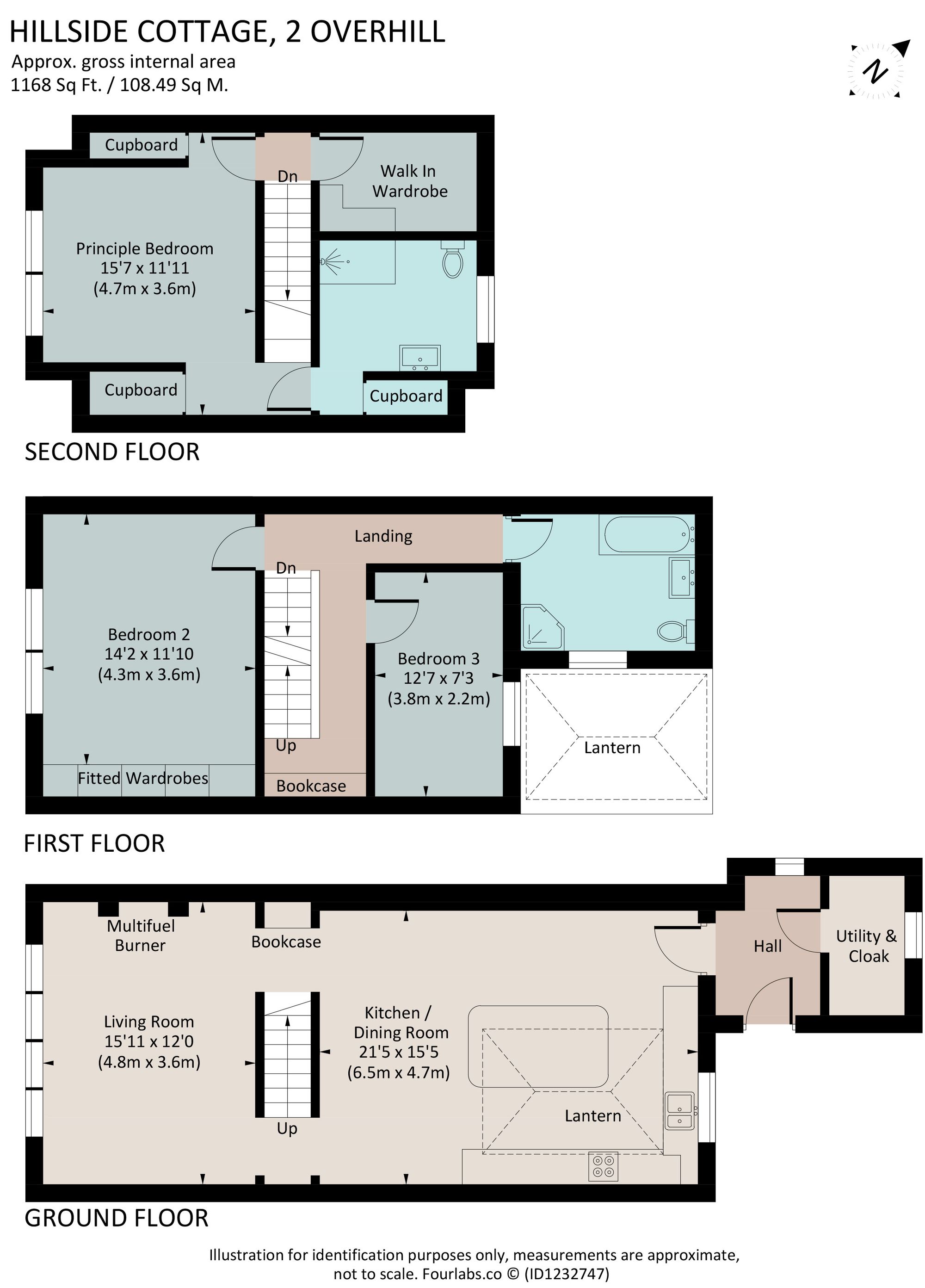 Hillside Cottage, Wood Lane, Kingswear floorplan