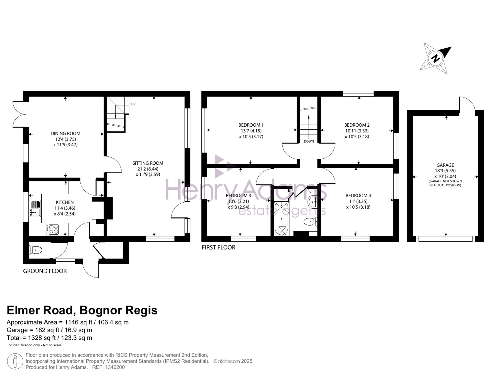 72 Elmer Road, Bognor Regis, PO22 floorplan