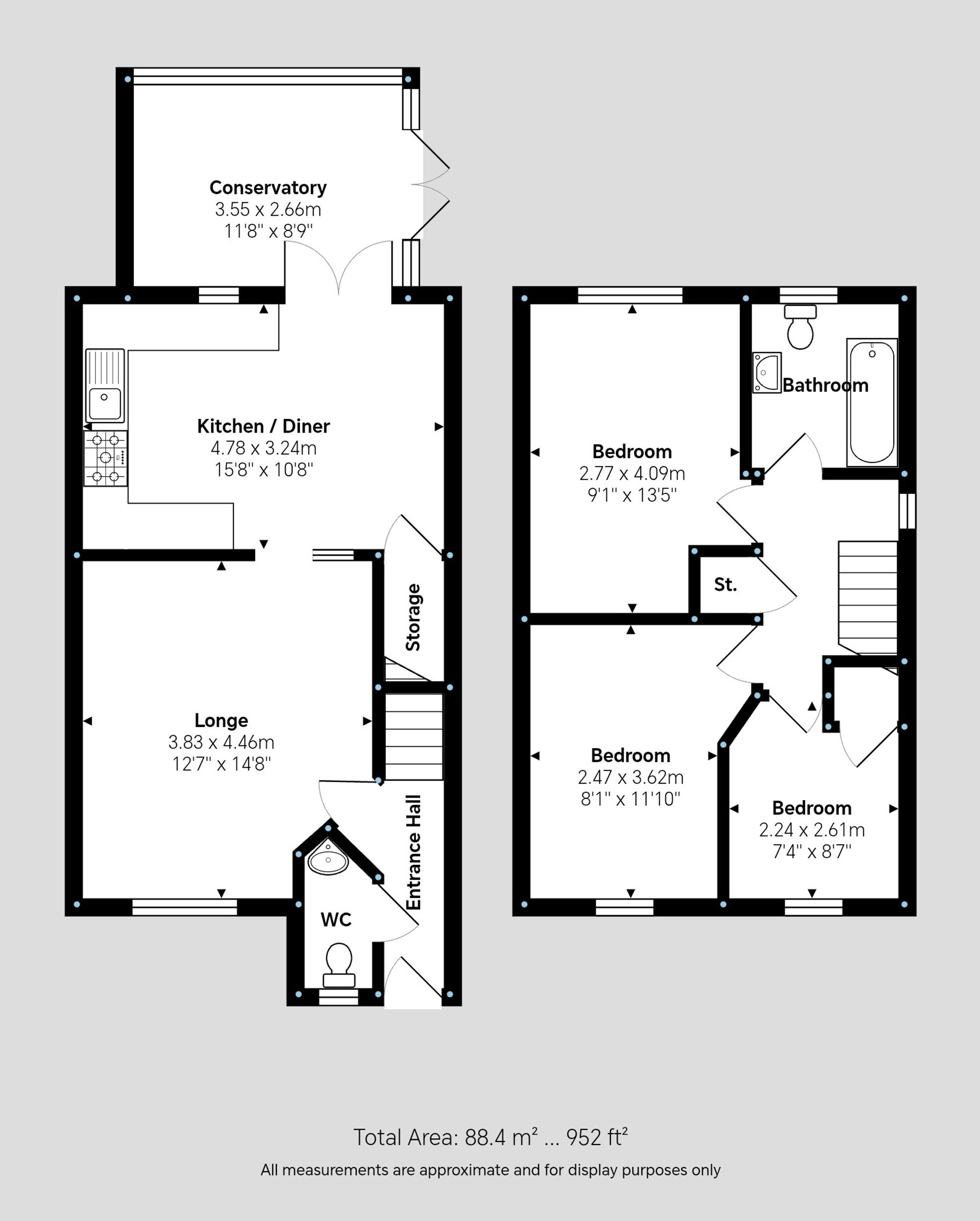Whitworth Avenue, Hinckley, LE10 Floorplan