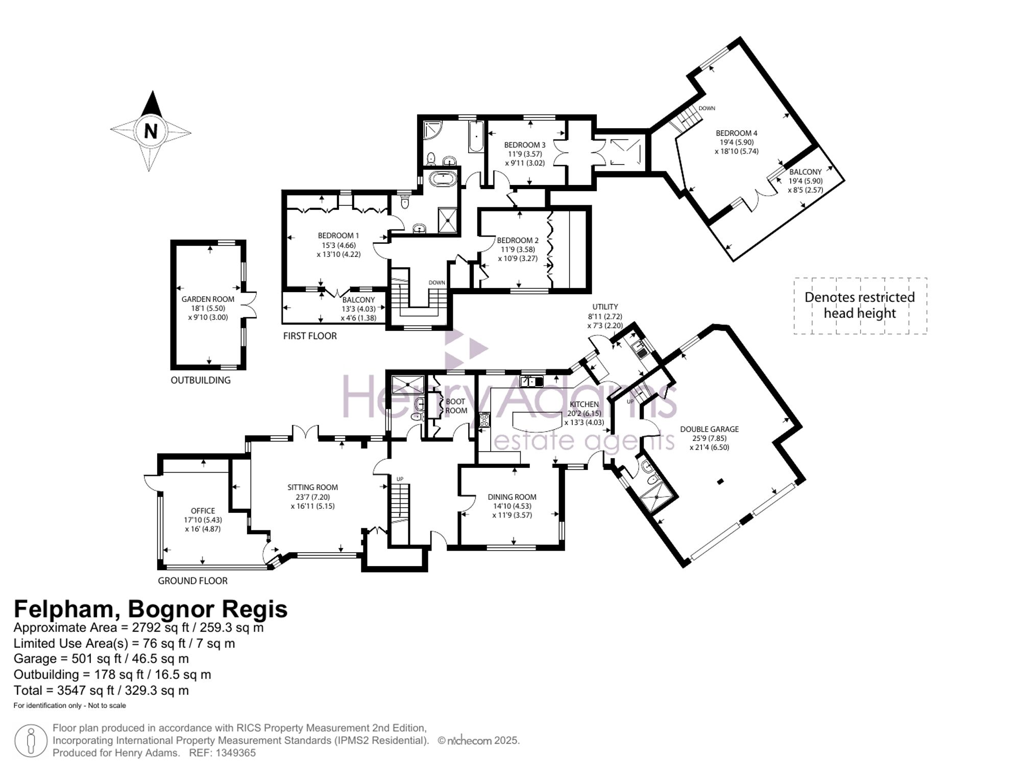 2 Fourth Avenue, Felpham, PO22 floorplan