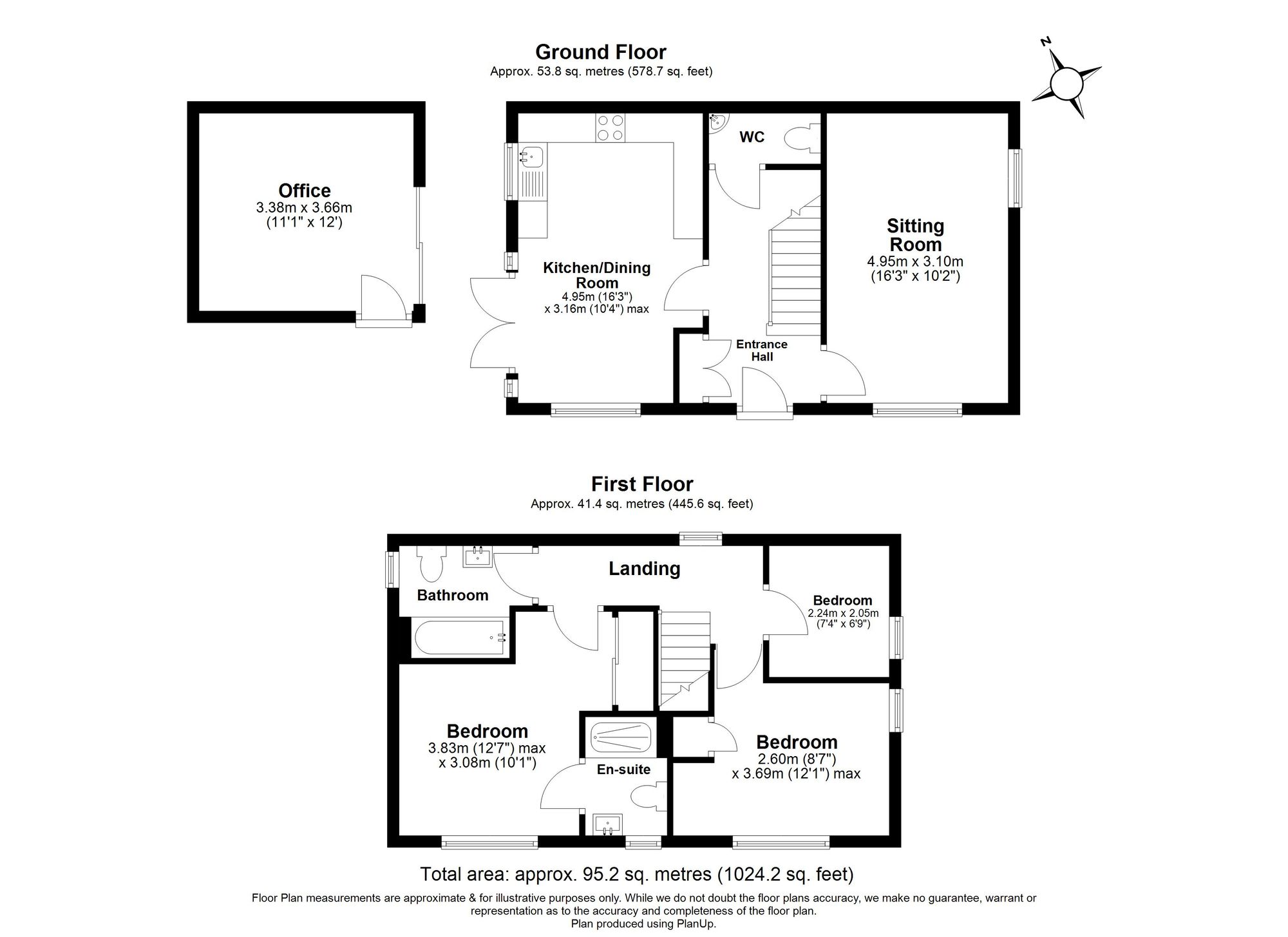 3 Bedroom House For Sale - The Cuttings, Lower Stondon, SG16 Floor Plan
