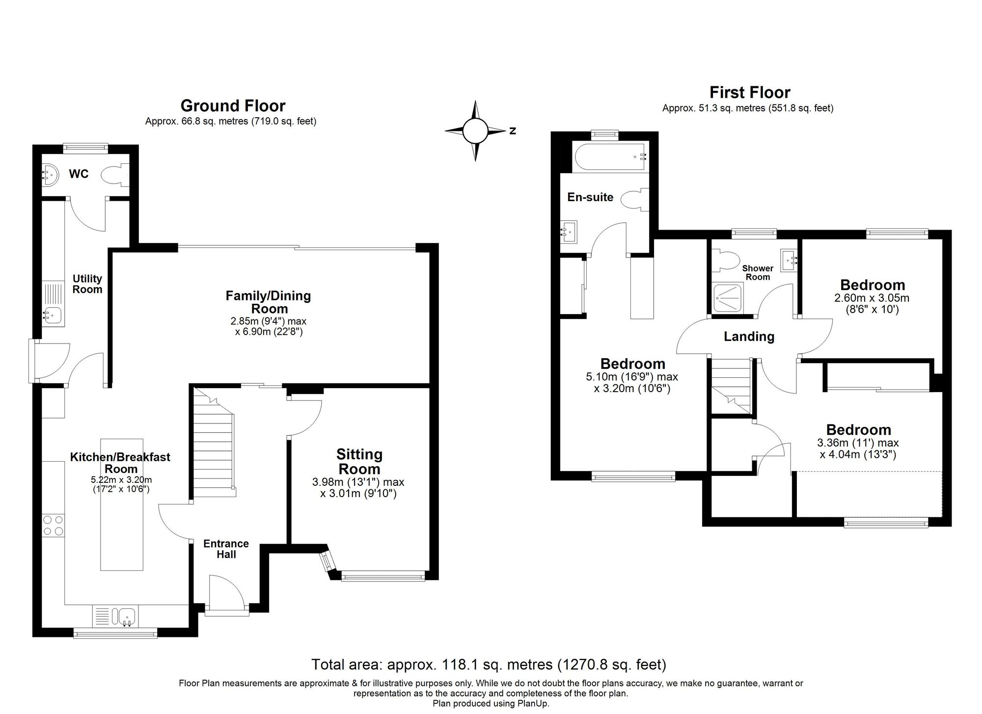 3 Bedroom House For Sale - Standhill Road, Hitchin, SG4 Floor Plan