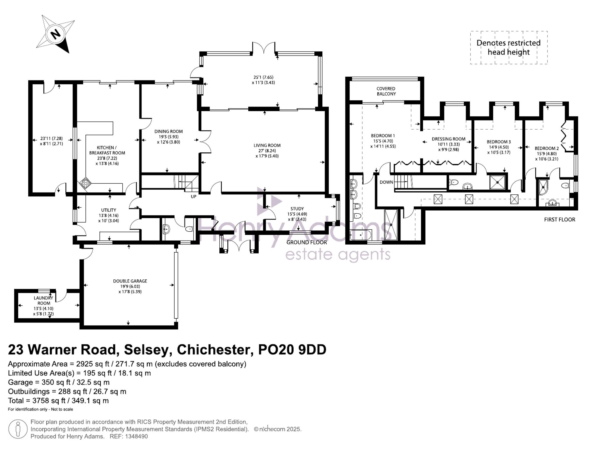 Watergate, 23 Warner Road, Selsey, PO20 9DD floorplan