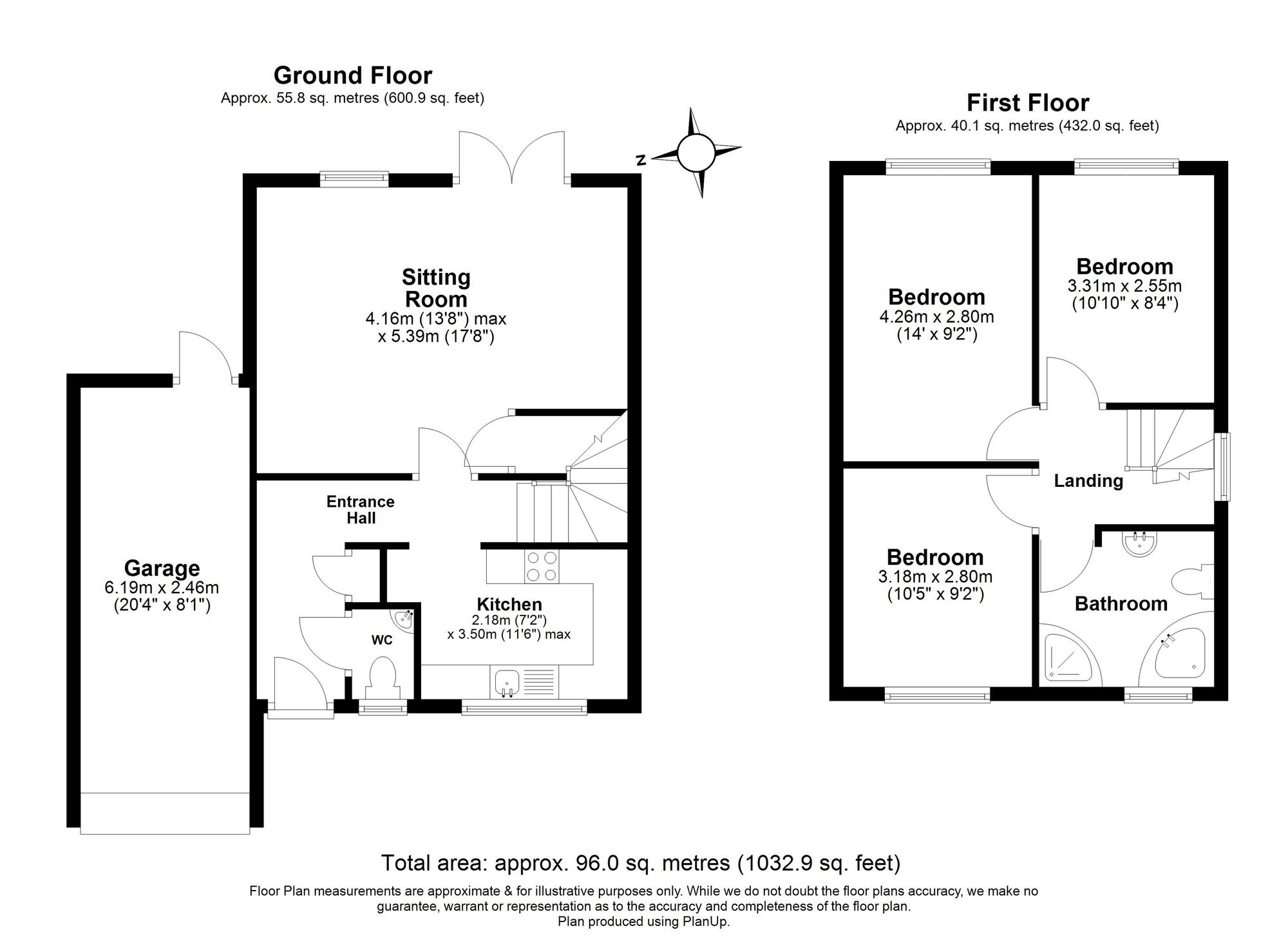 3 Bedroom House For Sale - Old Hale Way, Hitchin, SG5 Floor Plan