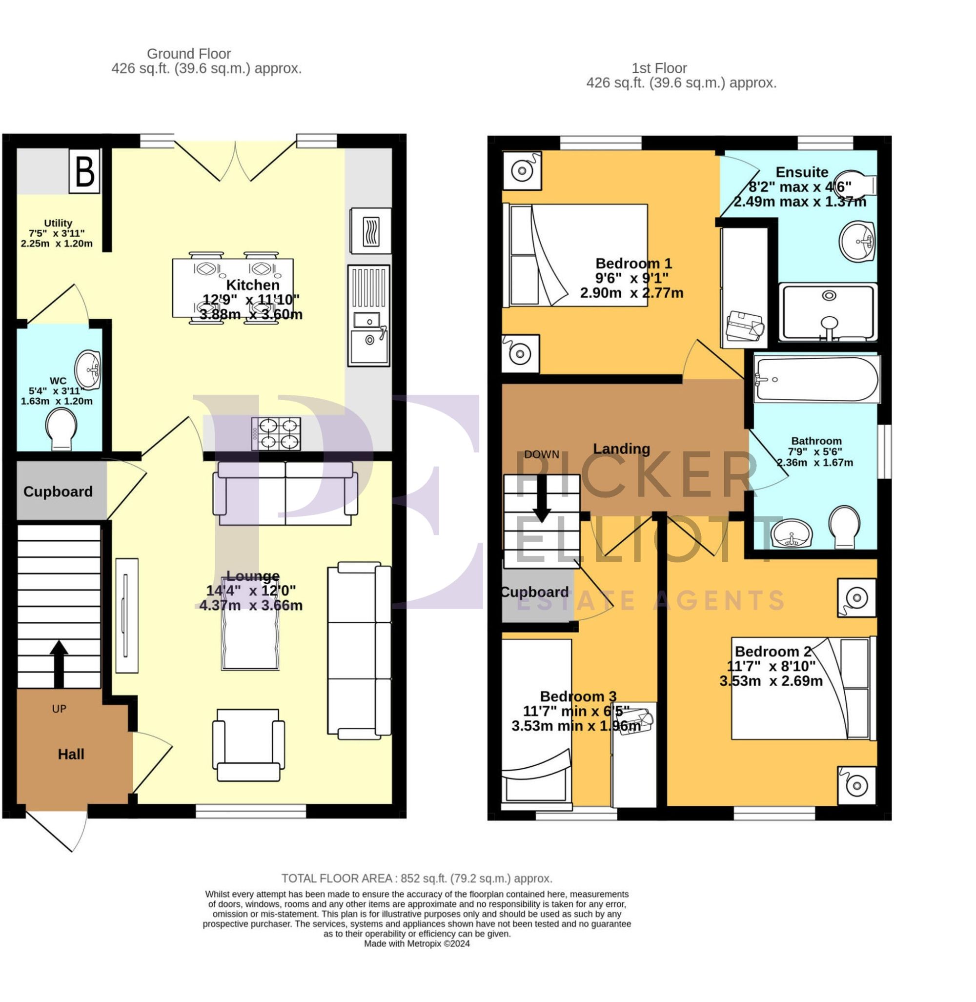 Skylark Road, Hinckley, LE10 Floorplan