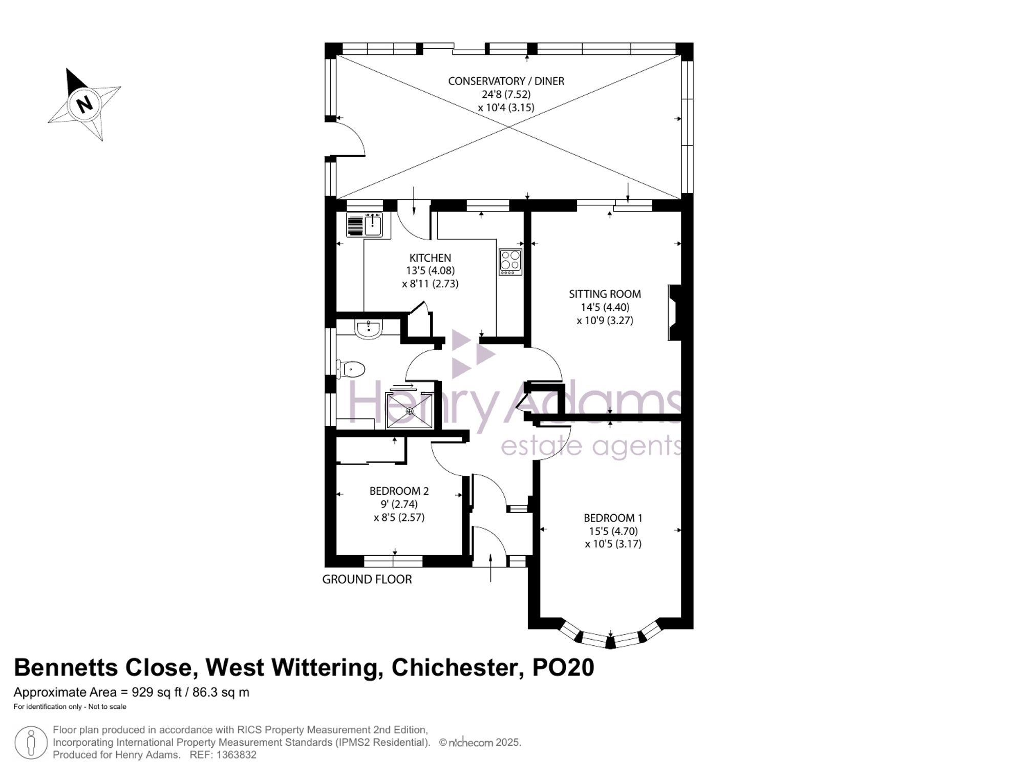 Bennetts Close, West Wittering, PO20 floorplan