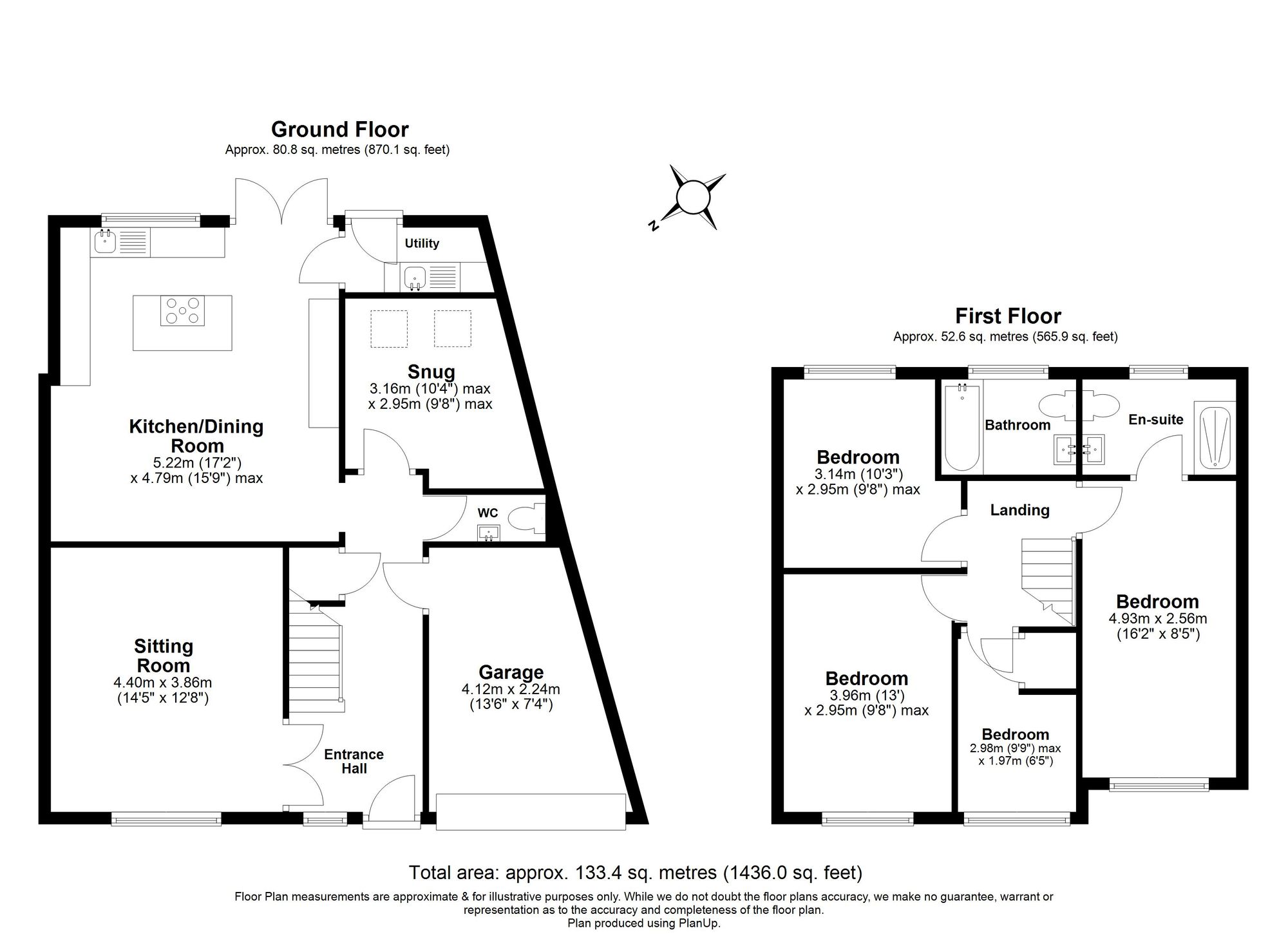 4 Bedroom House For Sale - Bowmans Avenue, Hitchin, SG4 Floor Plan