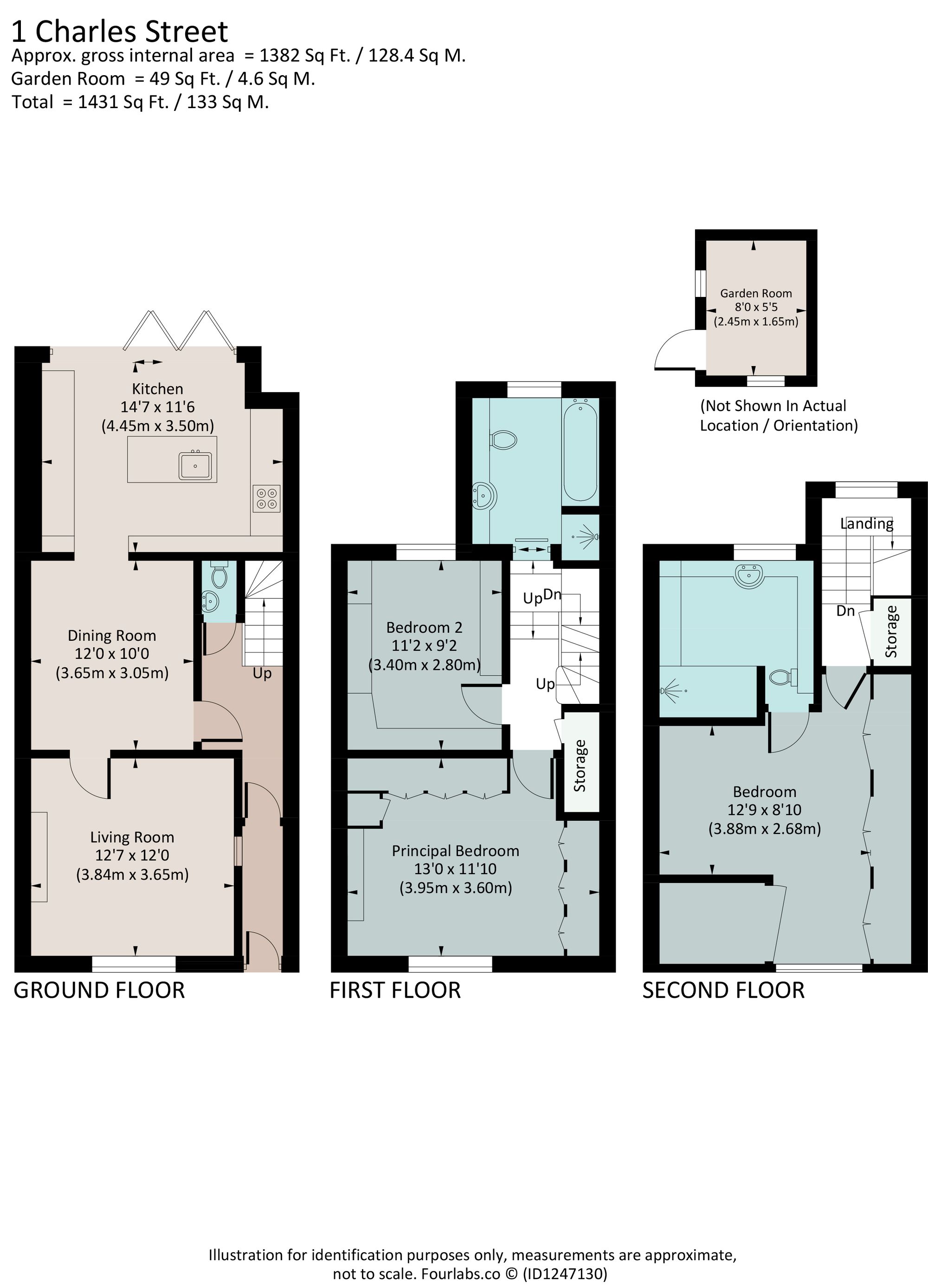 1 Charles Street, Dartmouth, Devon floorplan