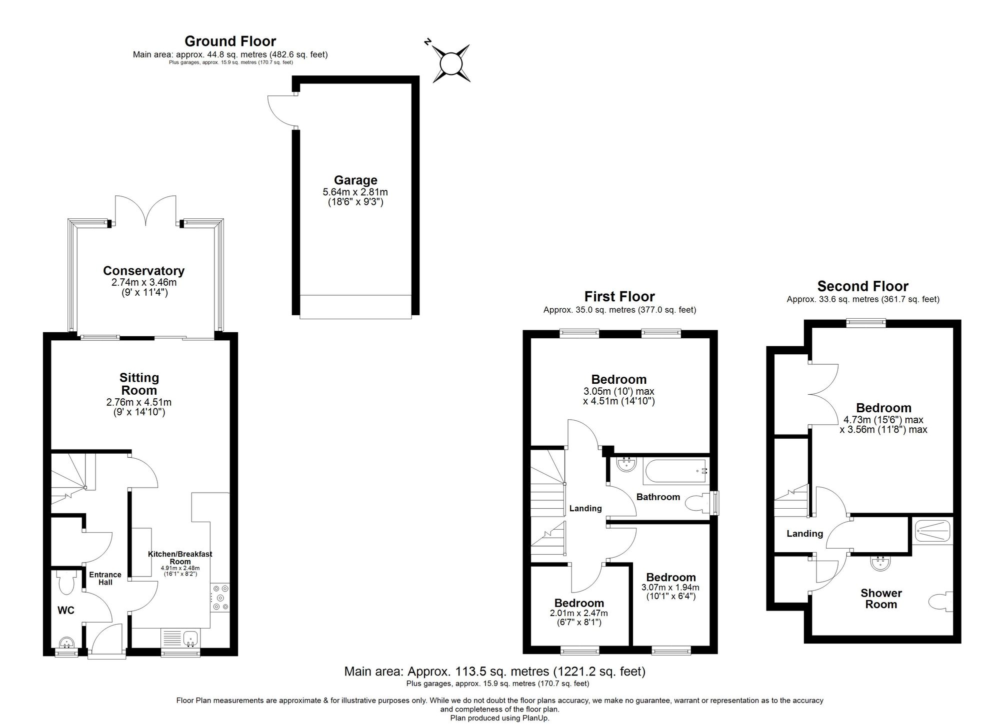 4 Bedroom House For Sale - Station Close, Henlow, SG16 Floor Plan