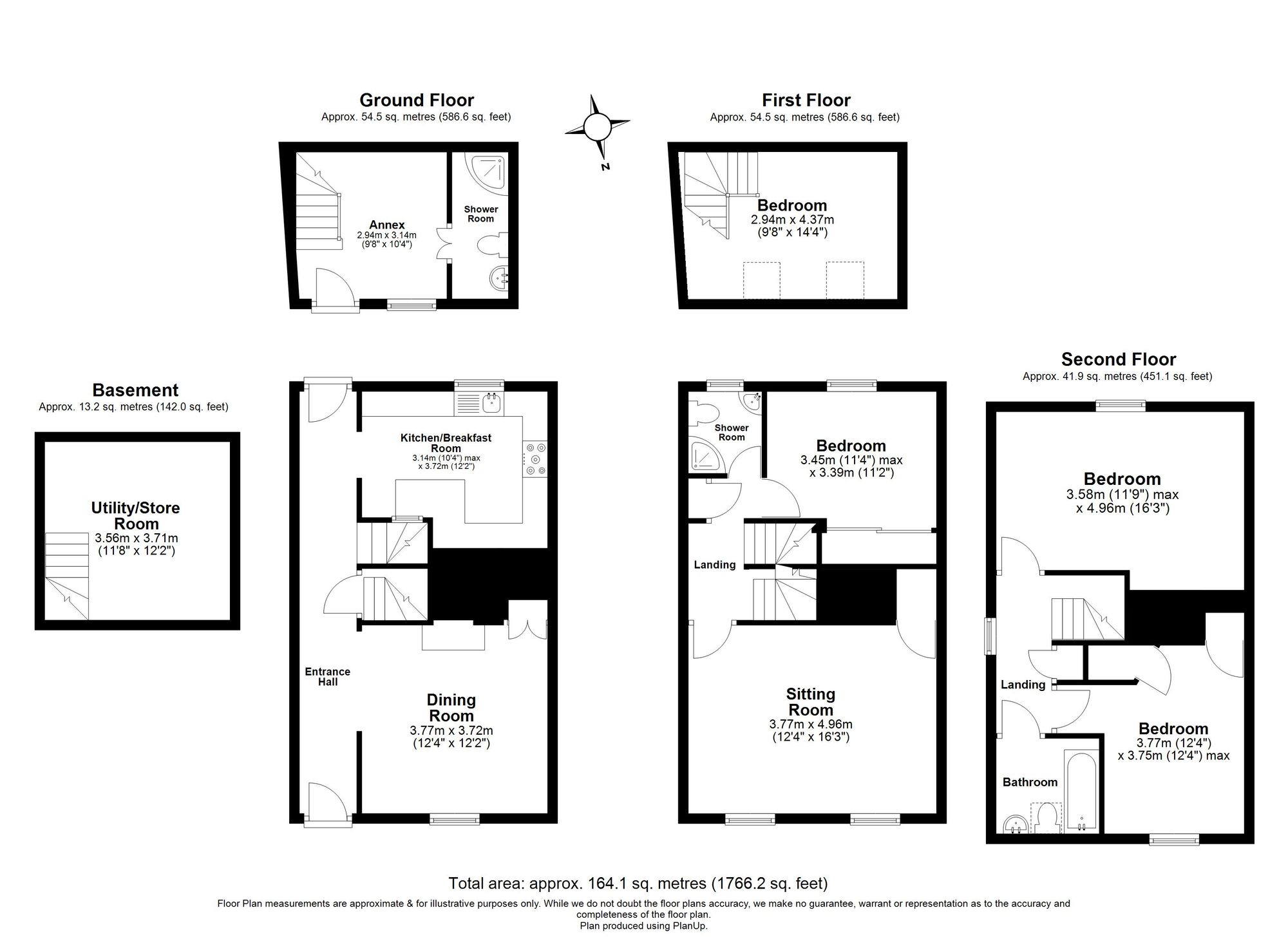 4 Bedroom Town House For Sale - Tilehouse Street, Hitchin, SG5 Floor Plan