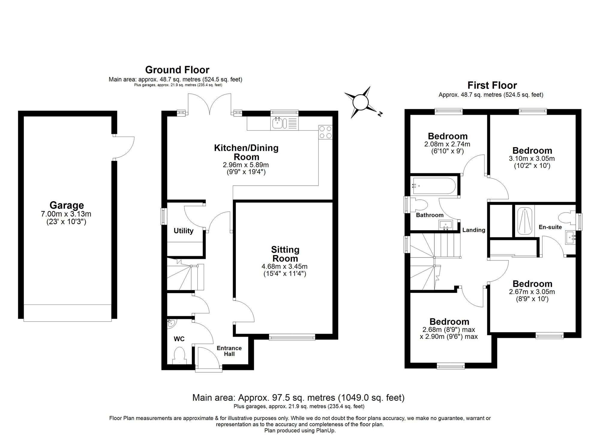4 Bedroom House For Sale - Brassey Way, Lower Stondon, SG16 Floor Plan