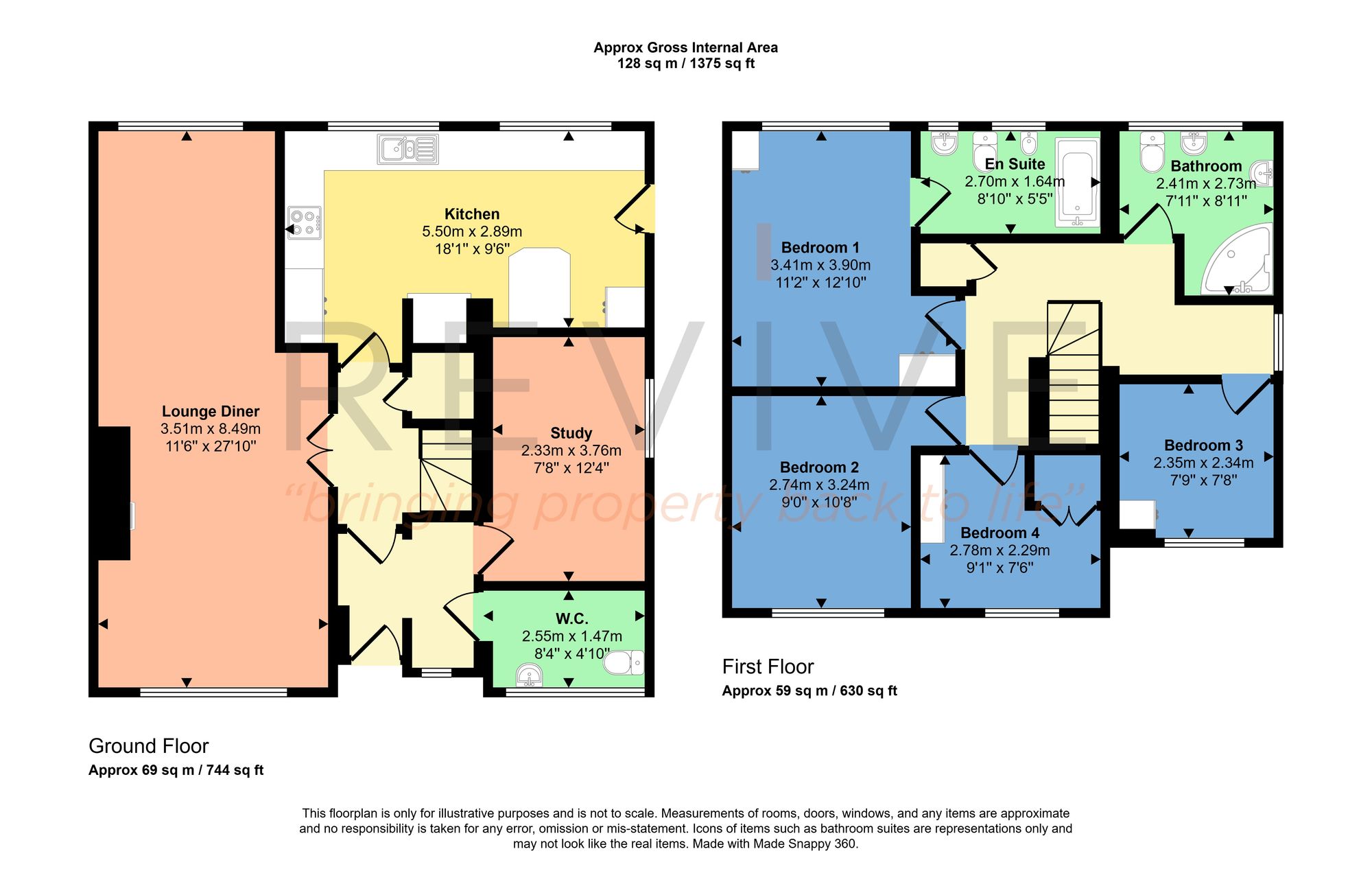 Floor plan for 4 Bedroom House, Markham Drive, Southport, PR8