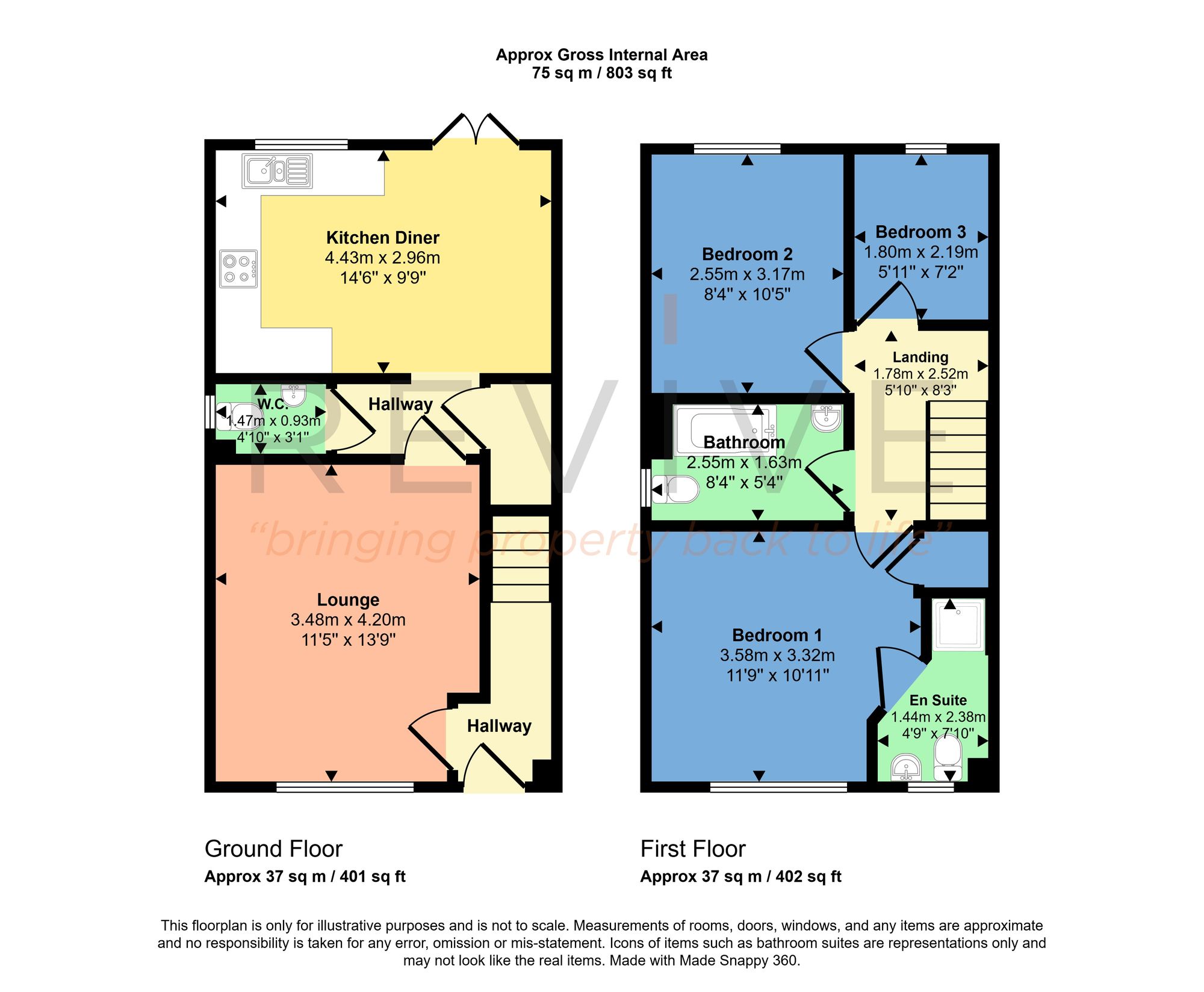 Floor plan for 3 Bedroom House, Oswestry Street, Liverpool, L5