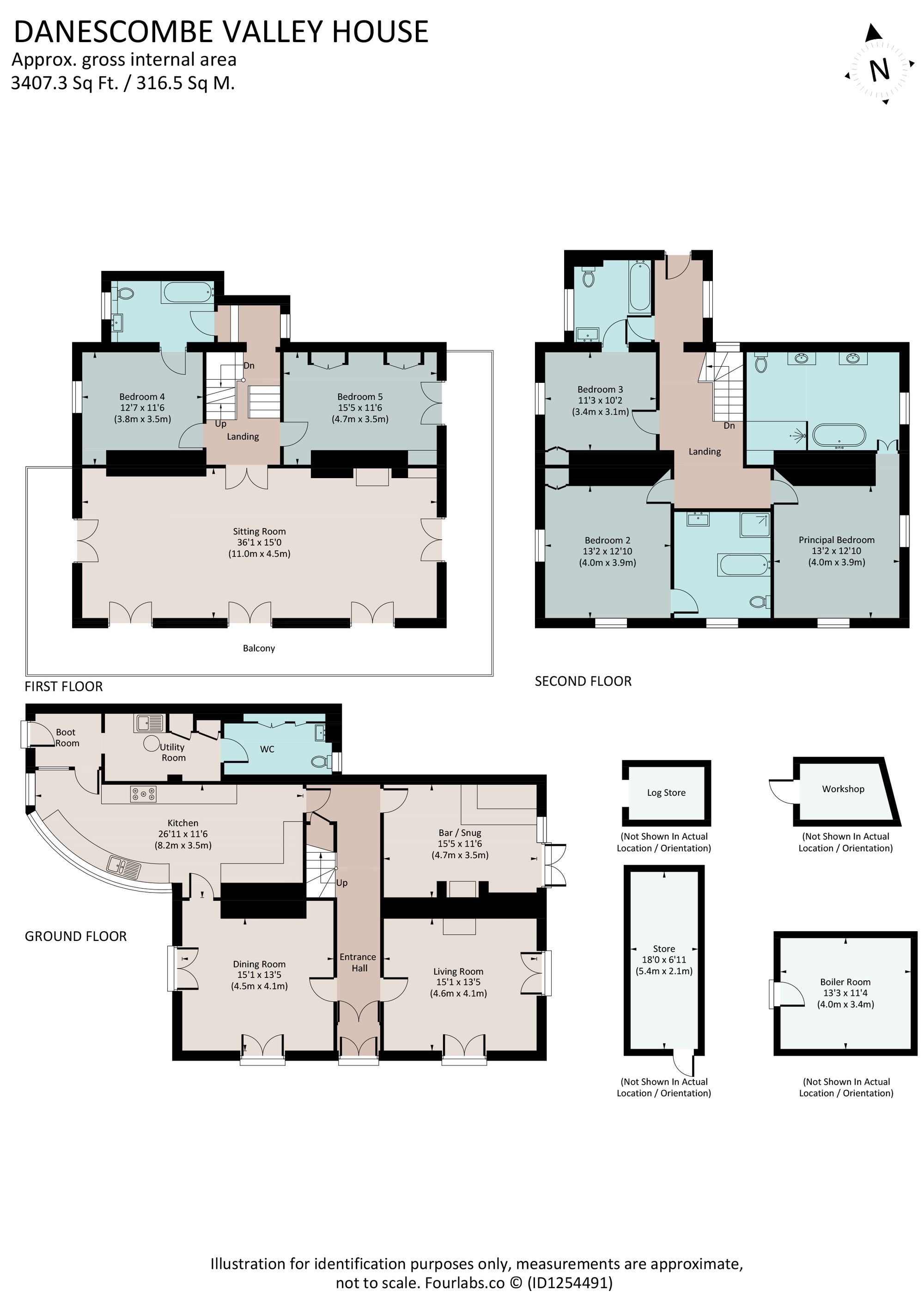 Danescombe Valley House, Calstock, Cornwall floorplan