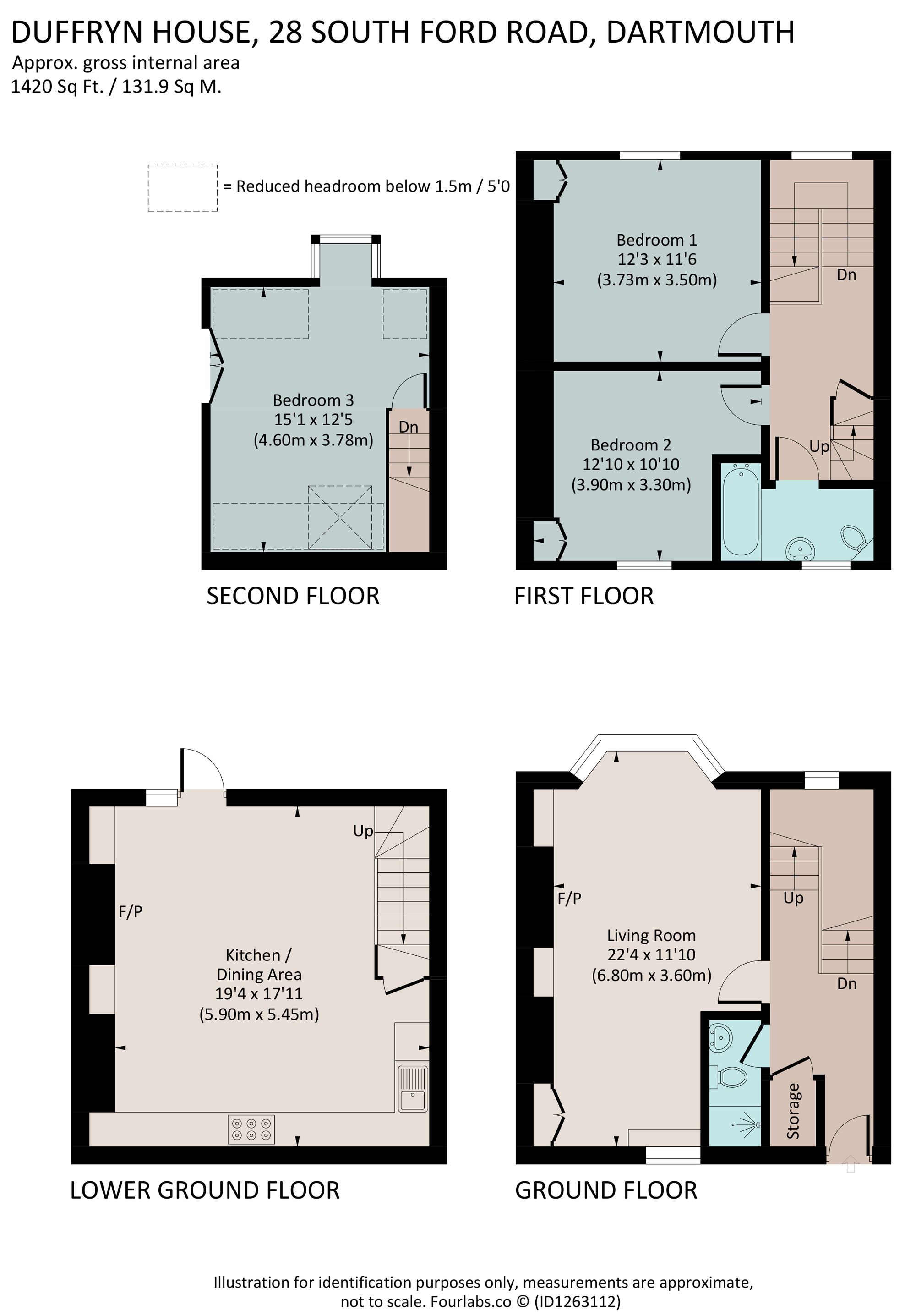 Duffryn House, 28 South Ford Road, Dartmouth floorplan