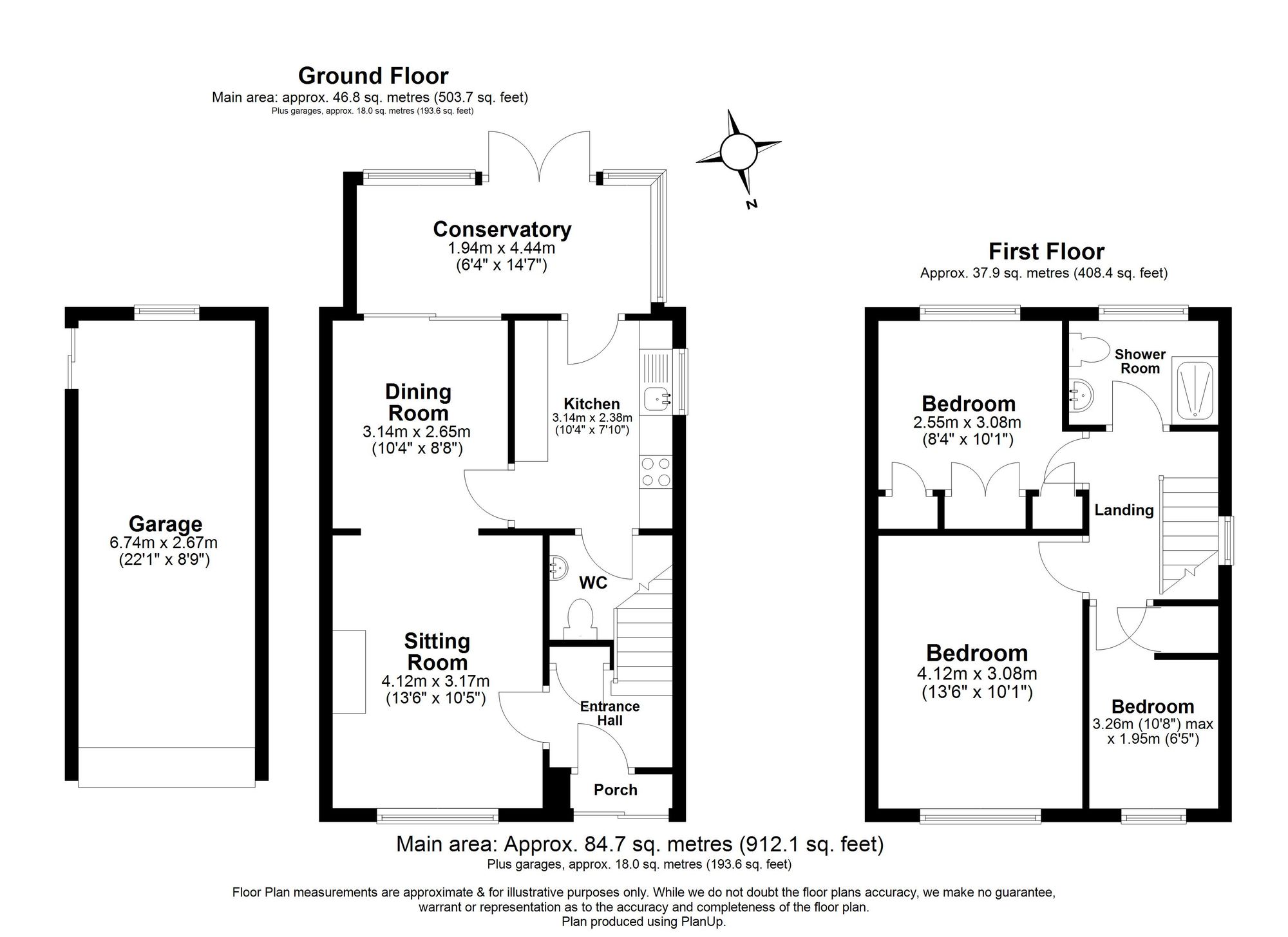 3 Bedroom House For Sale - Westwood Avenue, Hitchin, SG4 Floor Plan