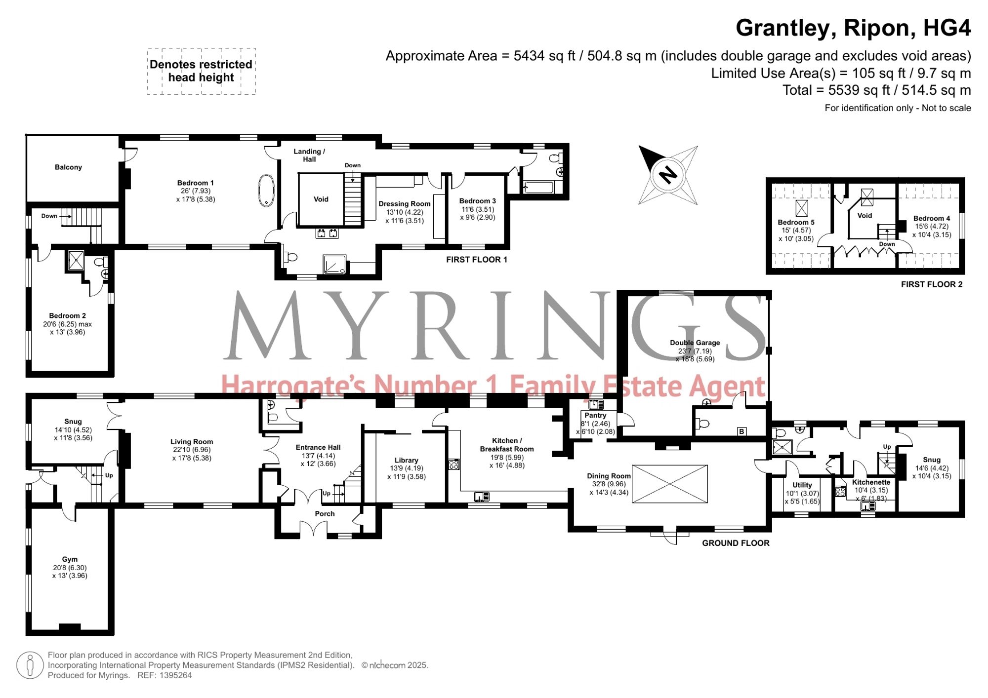 Floorplan for Grantley, Ripon, HG4