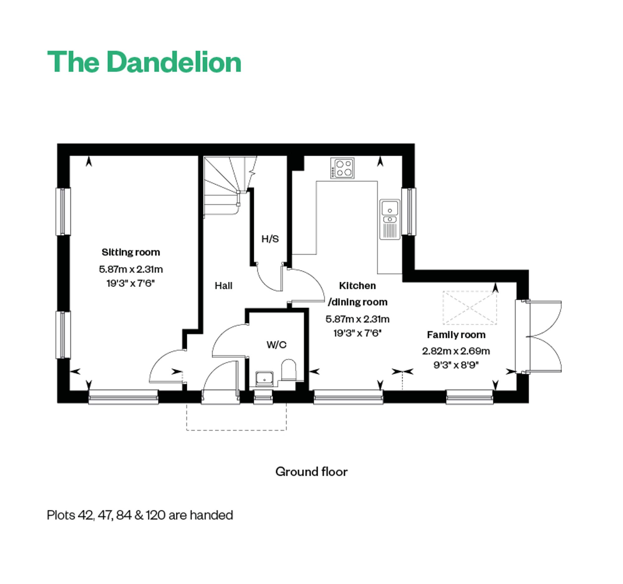 3 Bedroom House For Sale - Off Graves Paddock, Bates Ave, SG15 Floor Plan