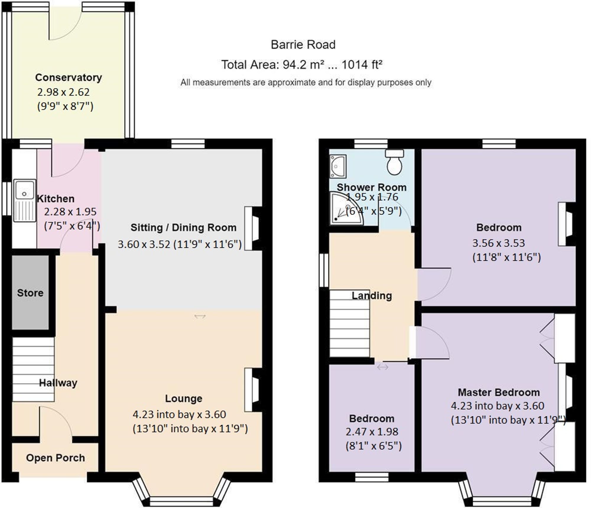 Barrie Road, Hinckley, LE10 Floorplan