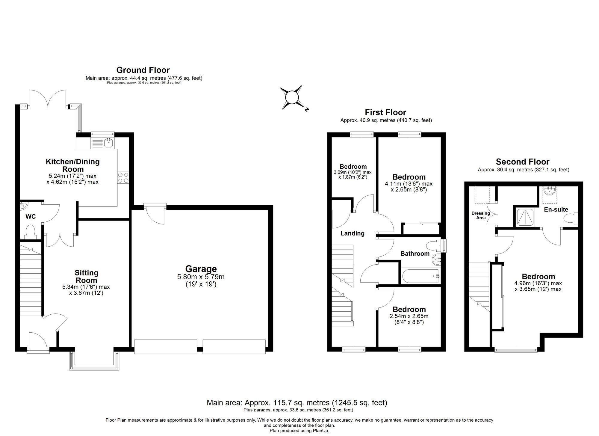4 Bedroom House For Sale - Walnut Tree Way, Meppershall, SG17 Floor Plan