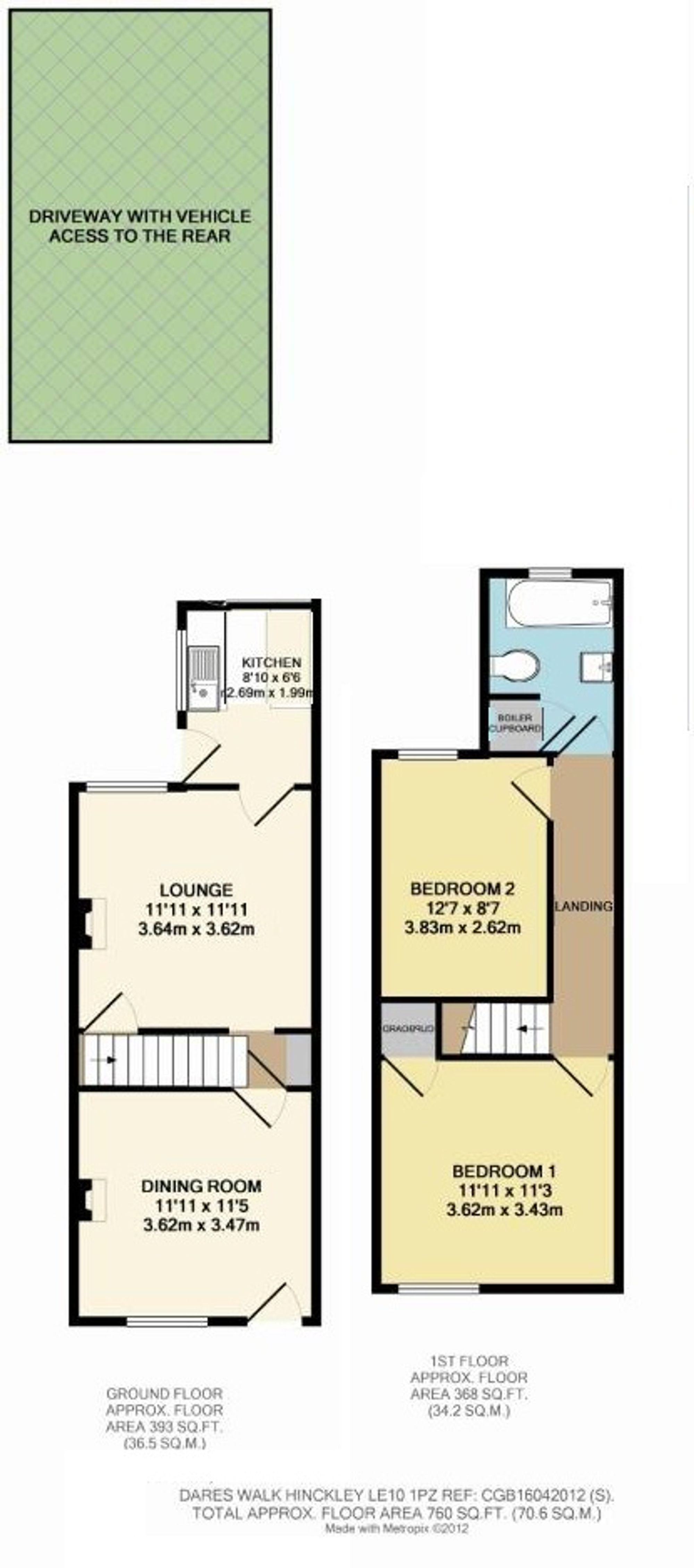 Dares Walk, Hinckley, LE10 Floorplan