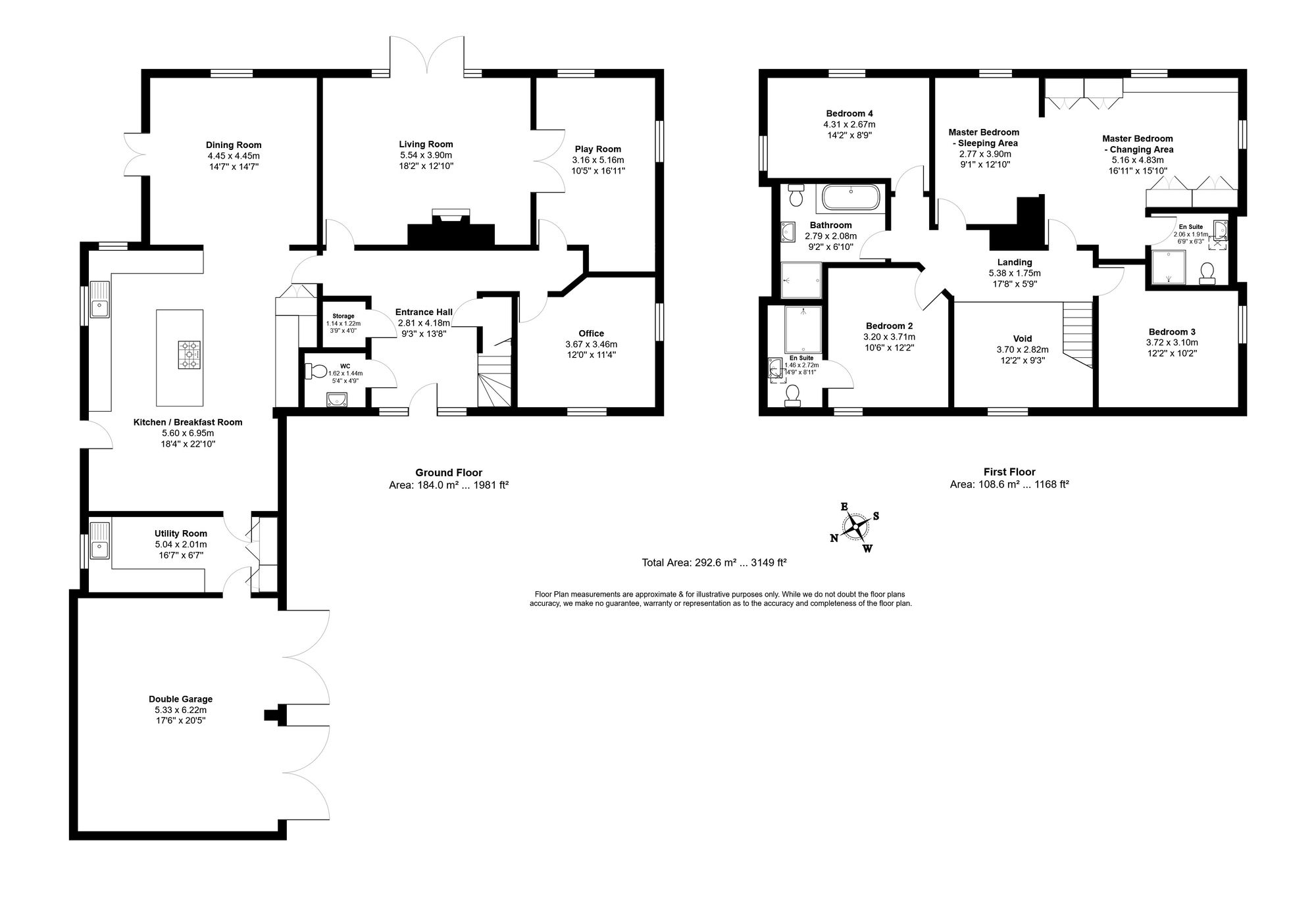 4 Bedroom House For Sale - Clifton House Gardens, Clifton, SG17 Floor Plan