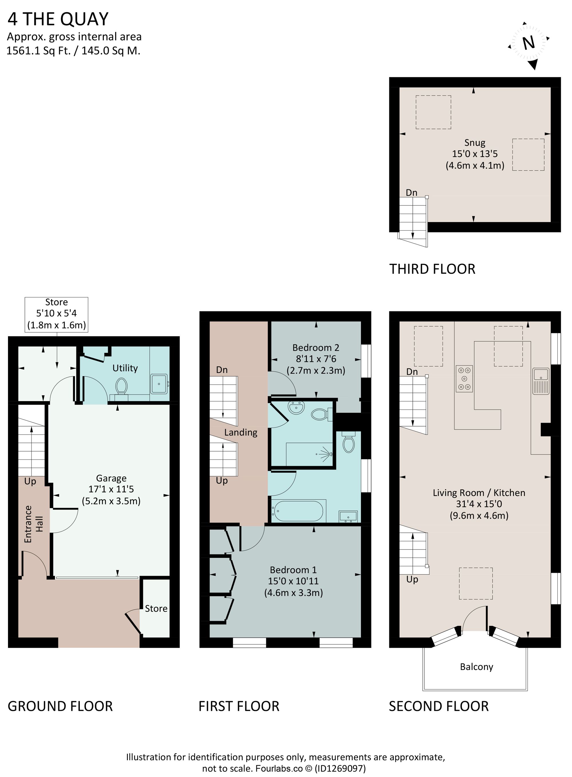 4 The Quay, Tuckenhay, Devon floorplan